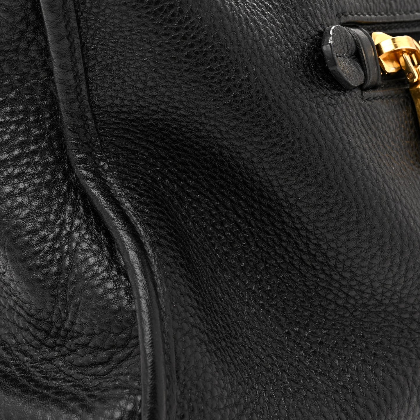 Vitello Daino Shopping Satchel Black