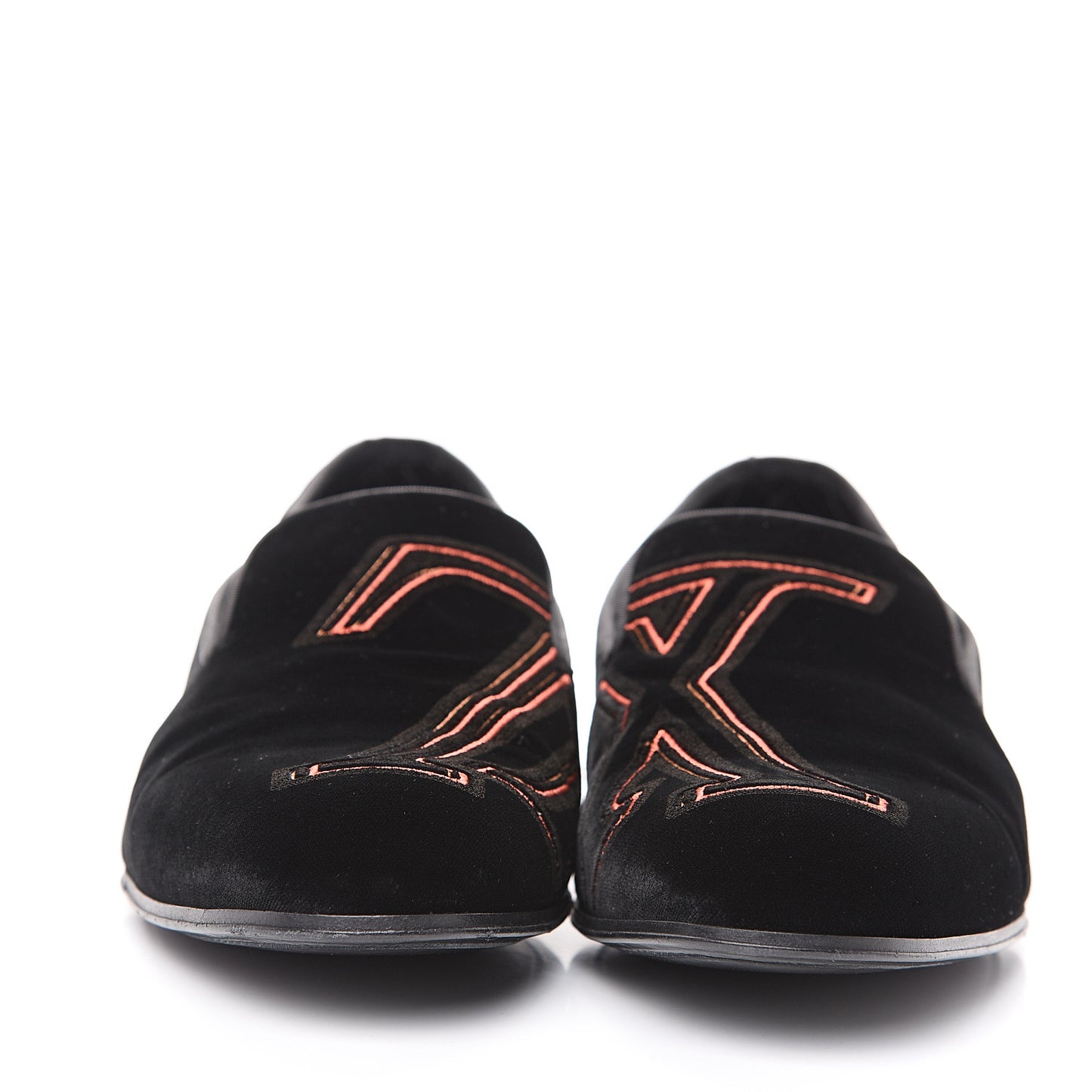 Velvet Upside Down Auteuil Slipper 7 Black