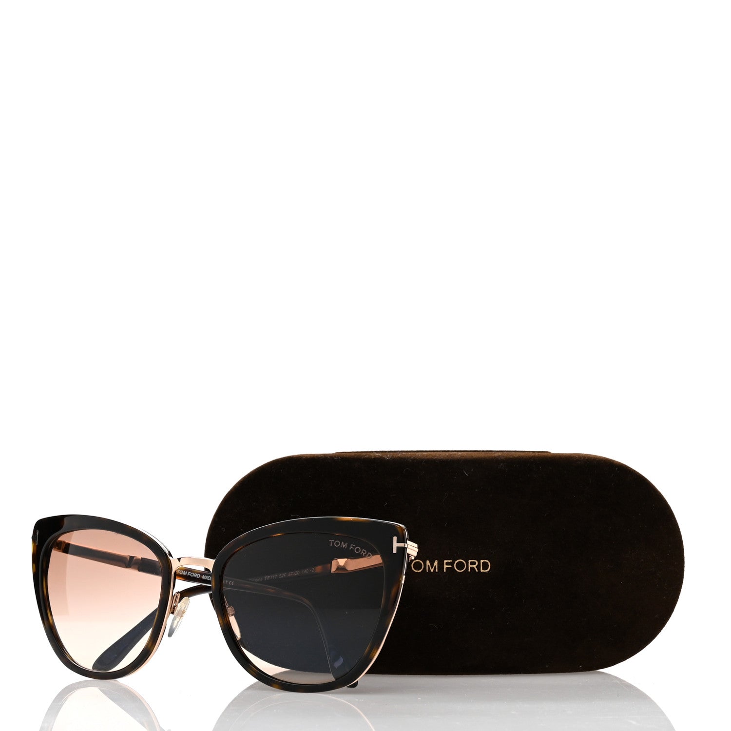 Tom Ford Acetate Simona TF717 Sunglasses Tortoise 7 of 7