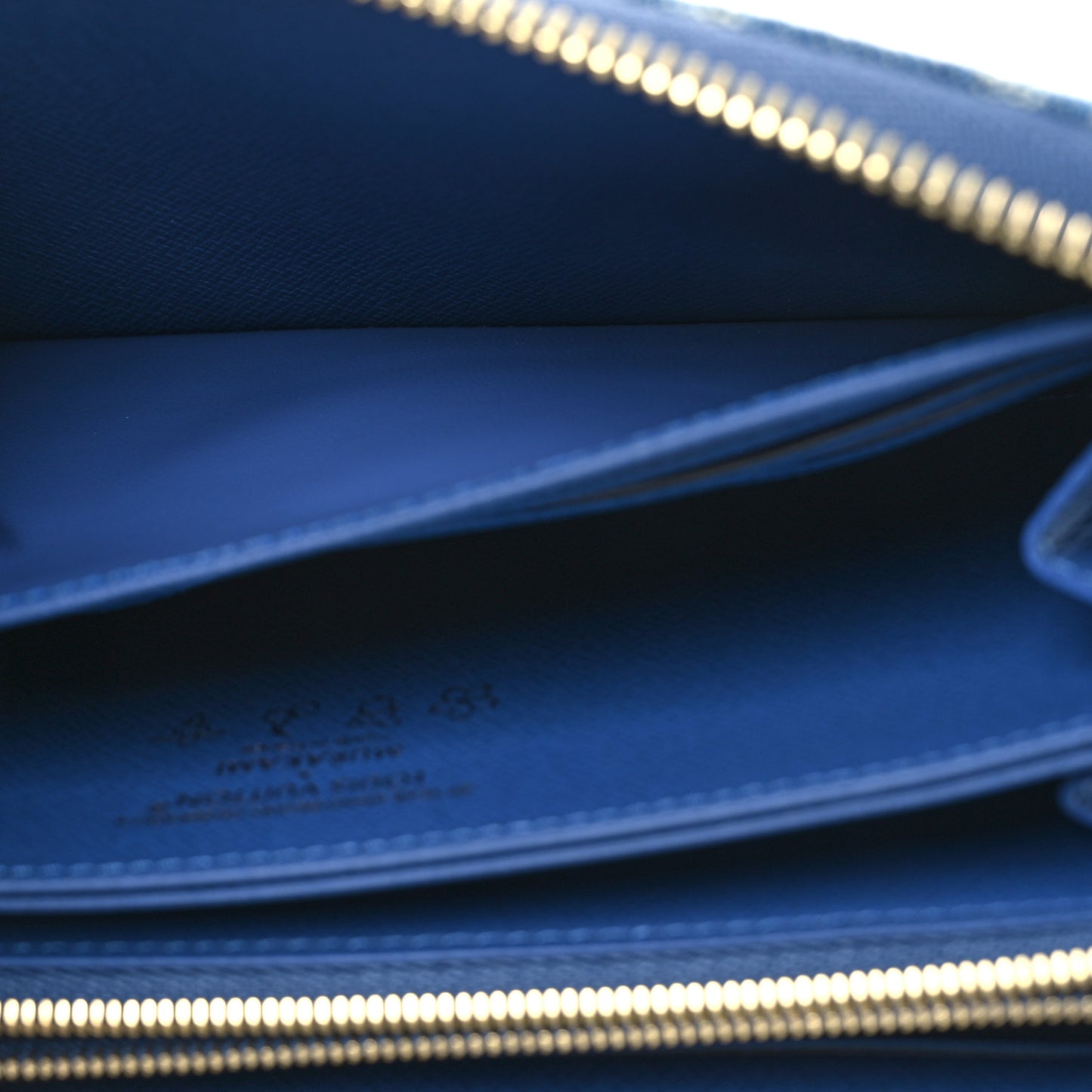 LV X TM Monogram Denim Cerises Zippy Wallet Blue