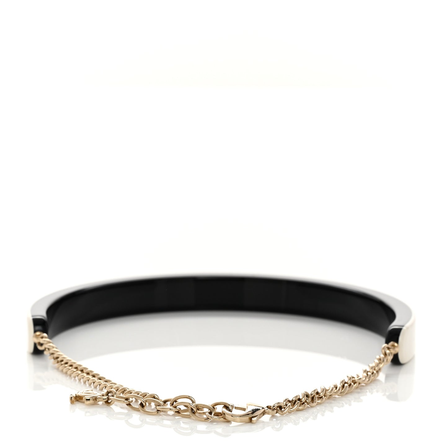 Resin Logo Choker White Black