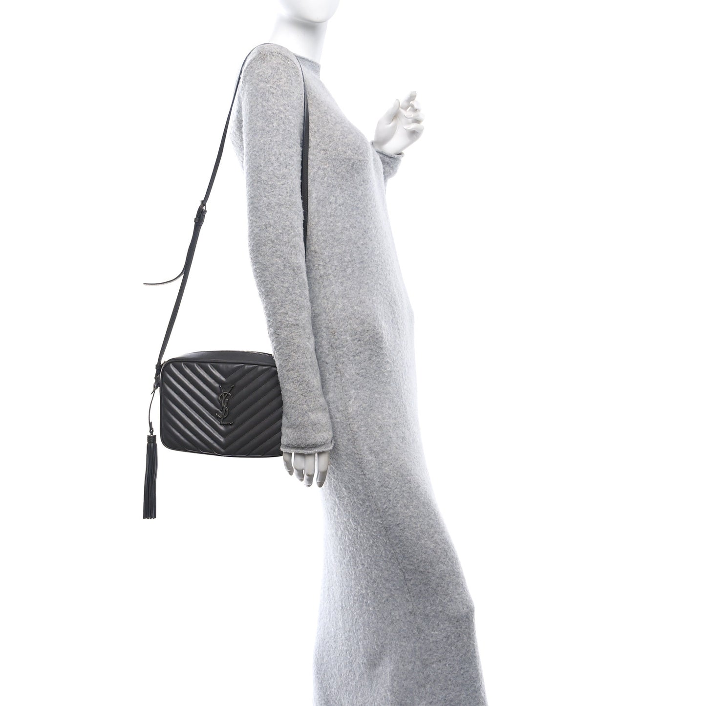 Calfskin Matelasse Monogram Lou Camera Bag Dark Smog