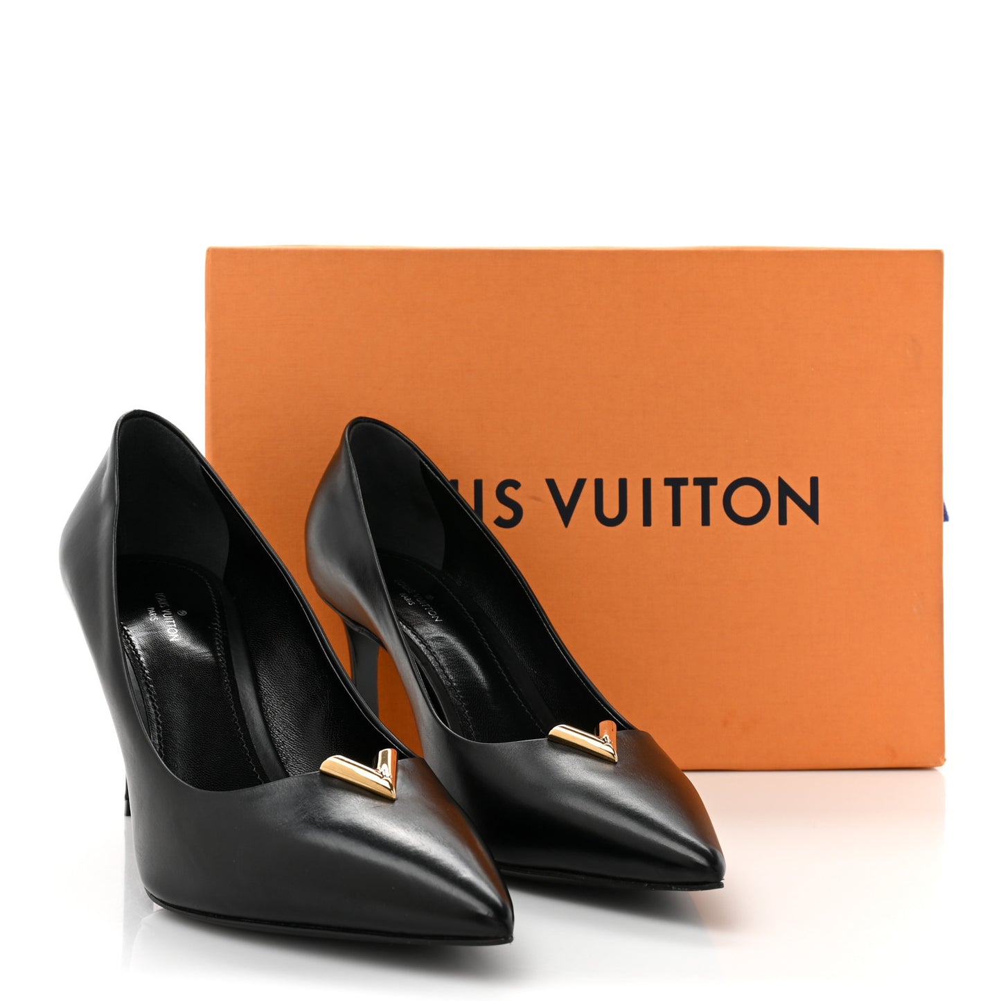 Calfskin Heartbreaker Pumps 39.5 Black