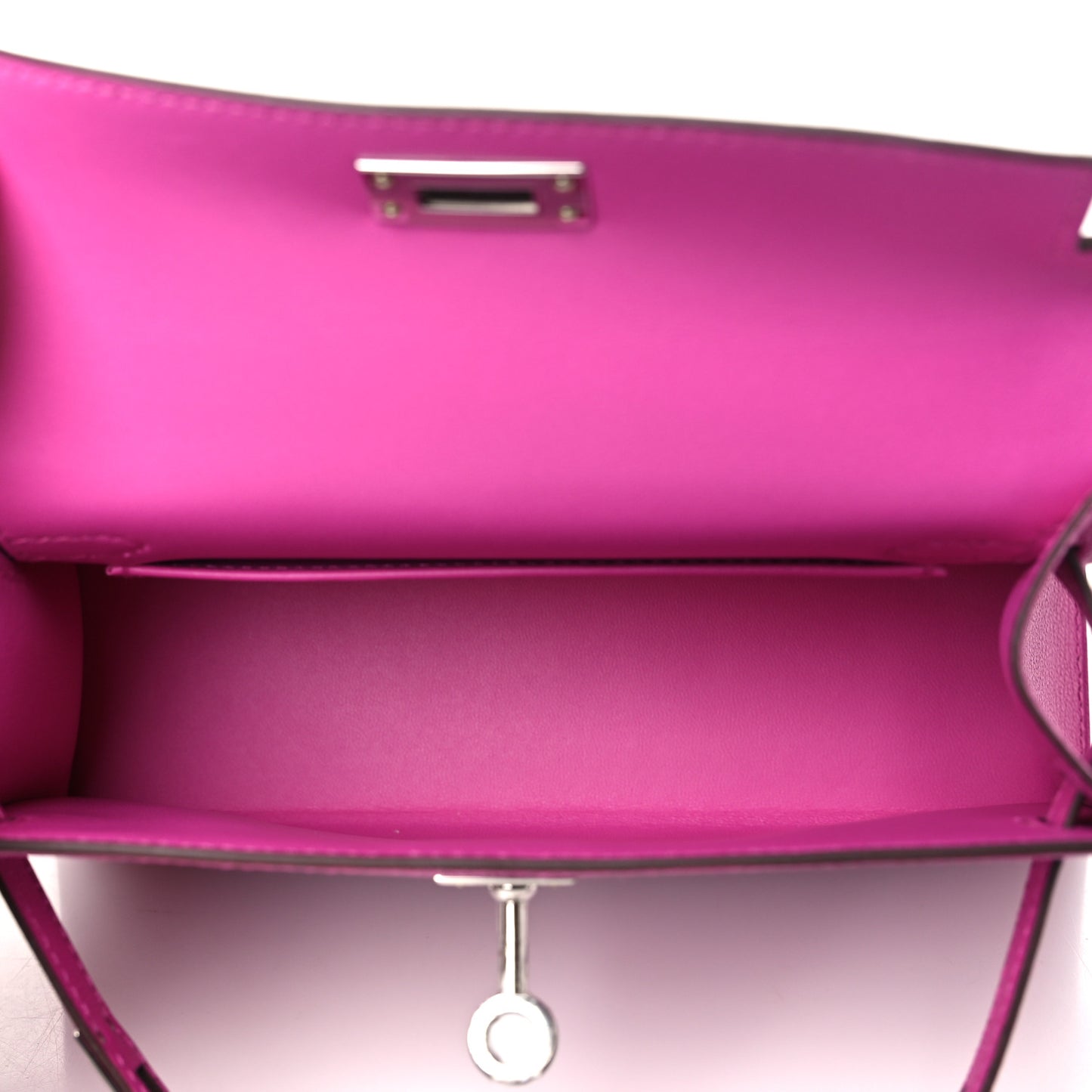 Chevre Mysore Mini Kelly Sellier 20 Rose Pourpre