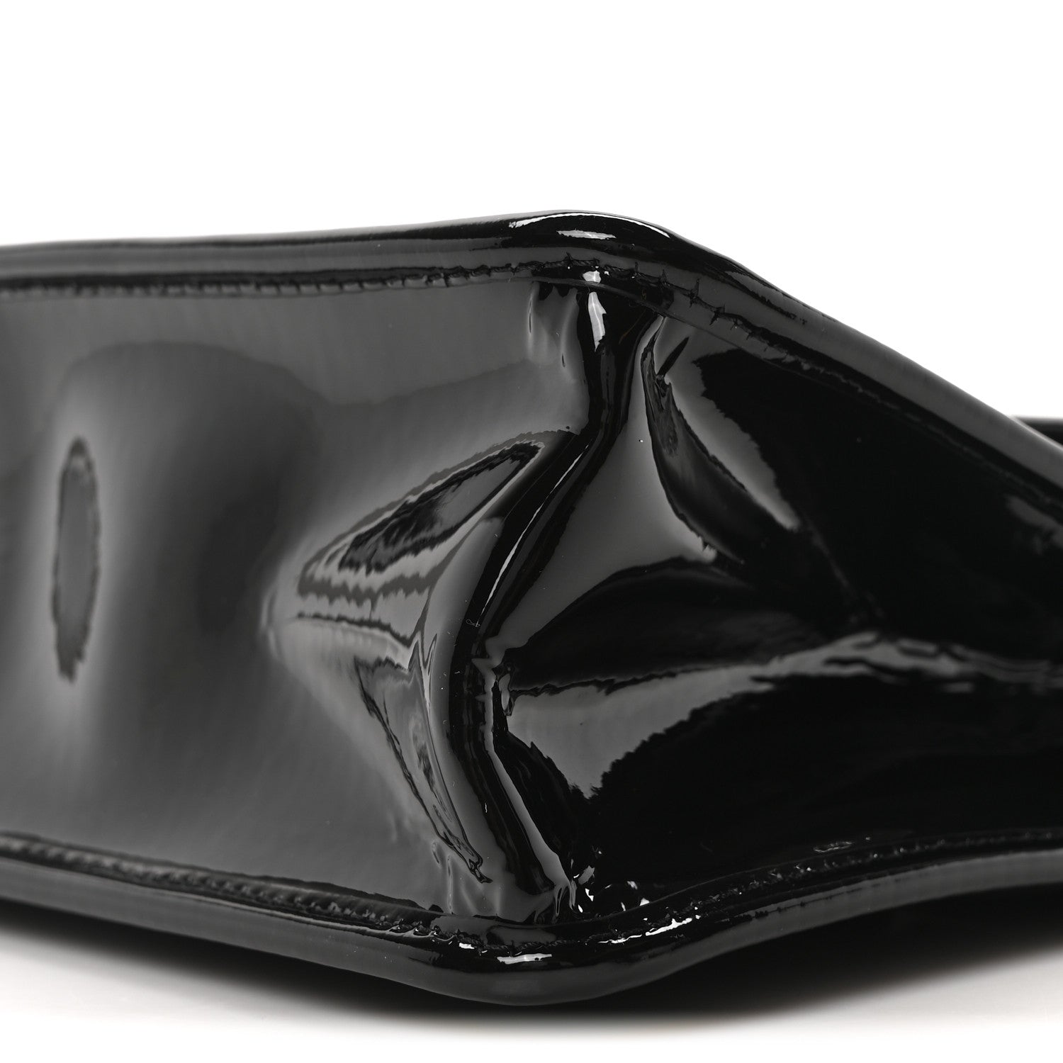 Chanel Patent Quilted Graphic Catch Flap Black 10 of 10