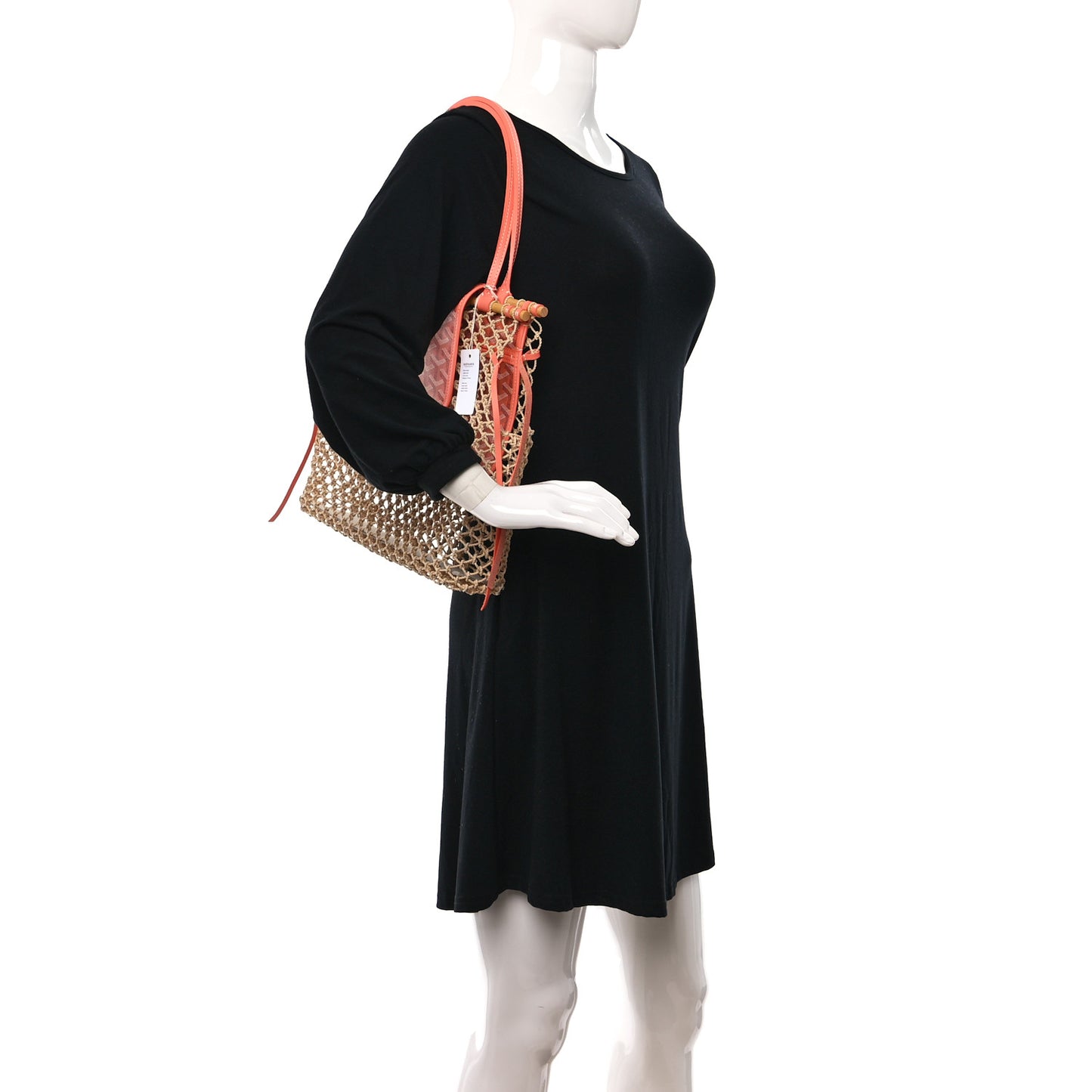 Goyardine Net Aligre Tote Coral