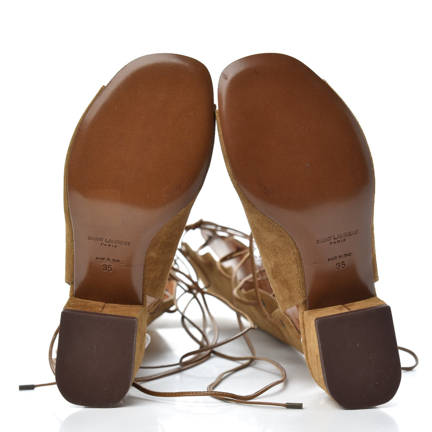 Suede Babies Knee High Gladiator Sandals 35 Tan