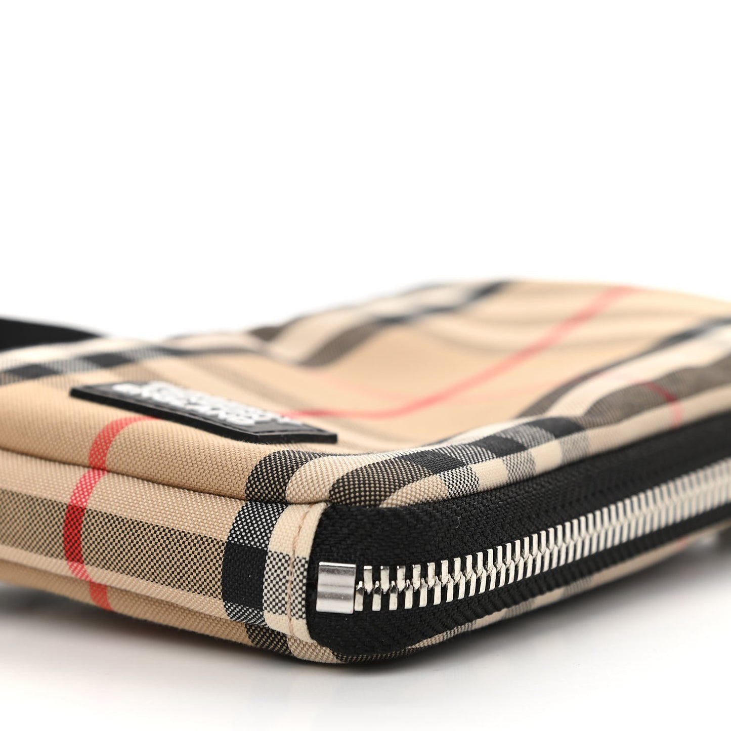 Nylon Vintage Check Phone Bag Archive Beige