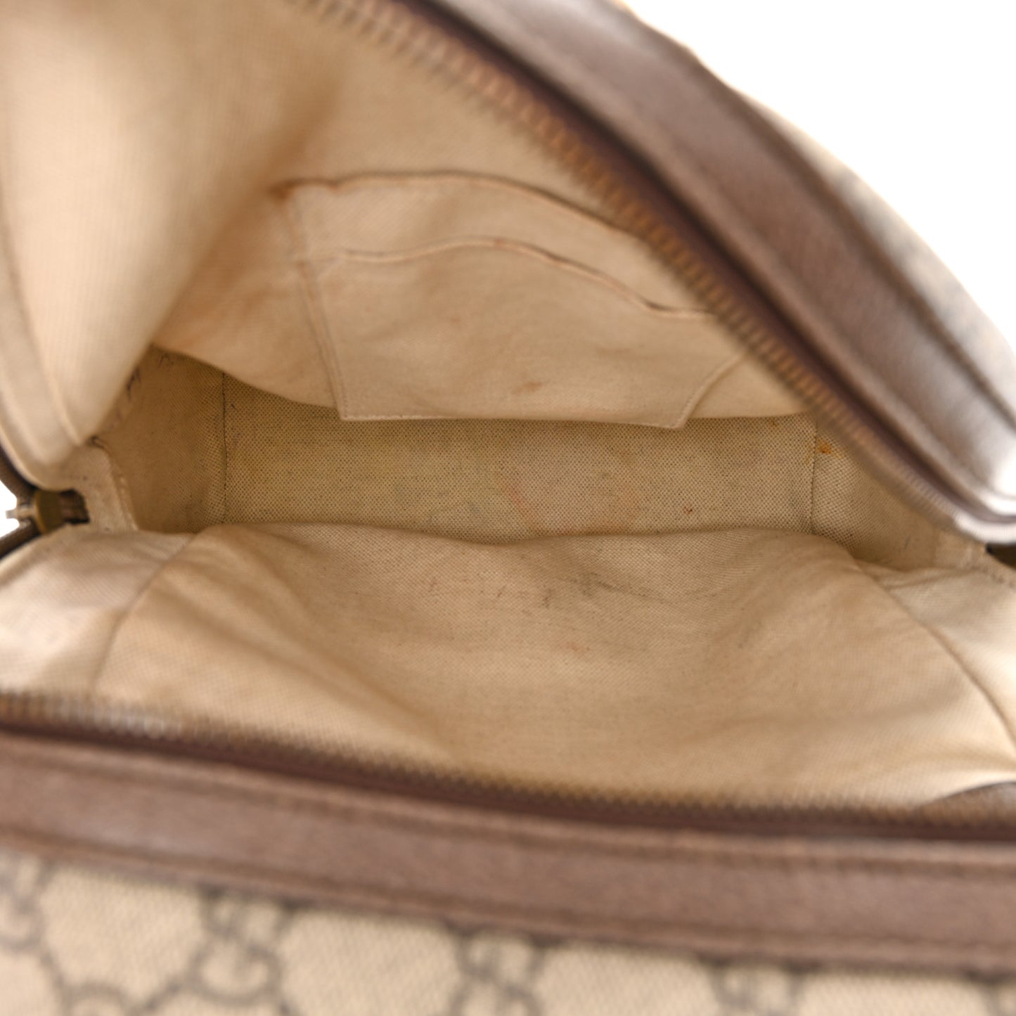 GG Supreme Monogram Calfskin Web Small Ophidia Day Backpack Beige Ebony New Acero