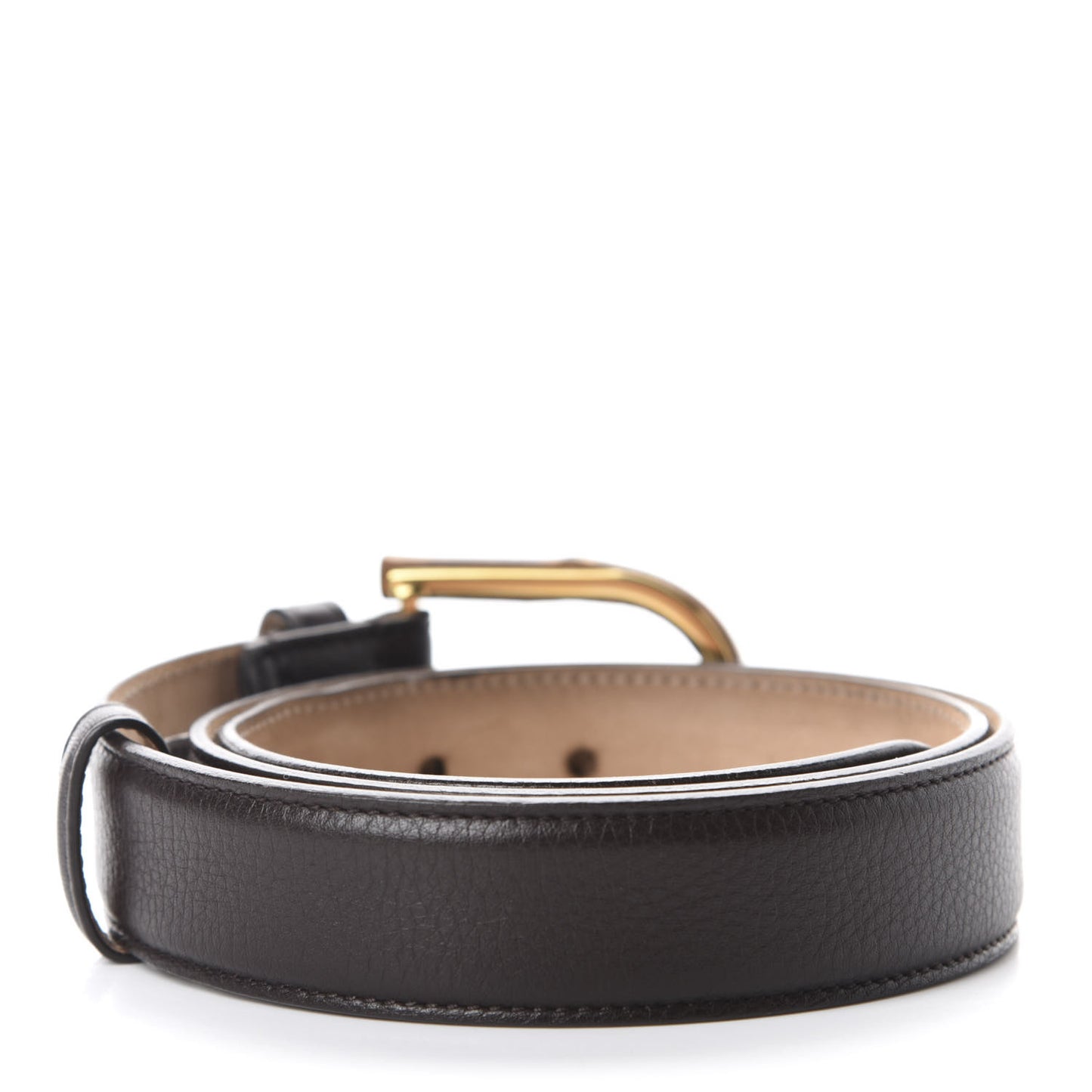Calfskin Bamboo Buckle Belt 80 32 Black