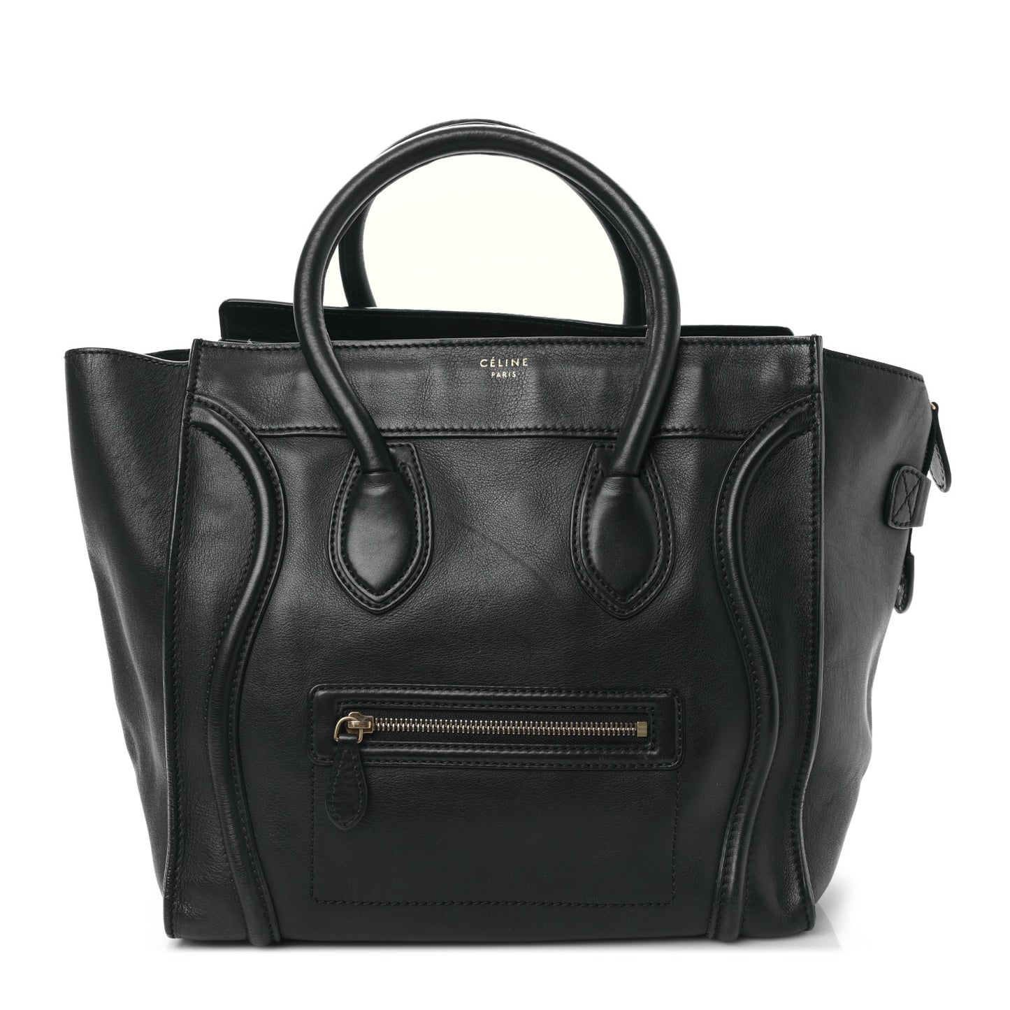 Smooth Calfskin Mini Luggage Black