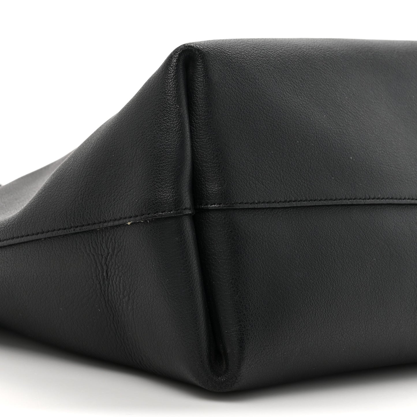 Calfskin Large Shopping Tote Black