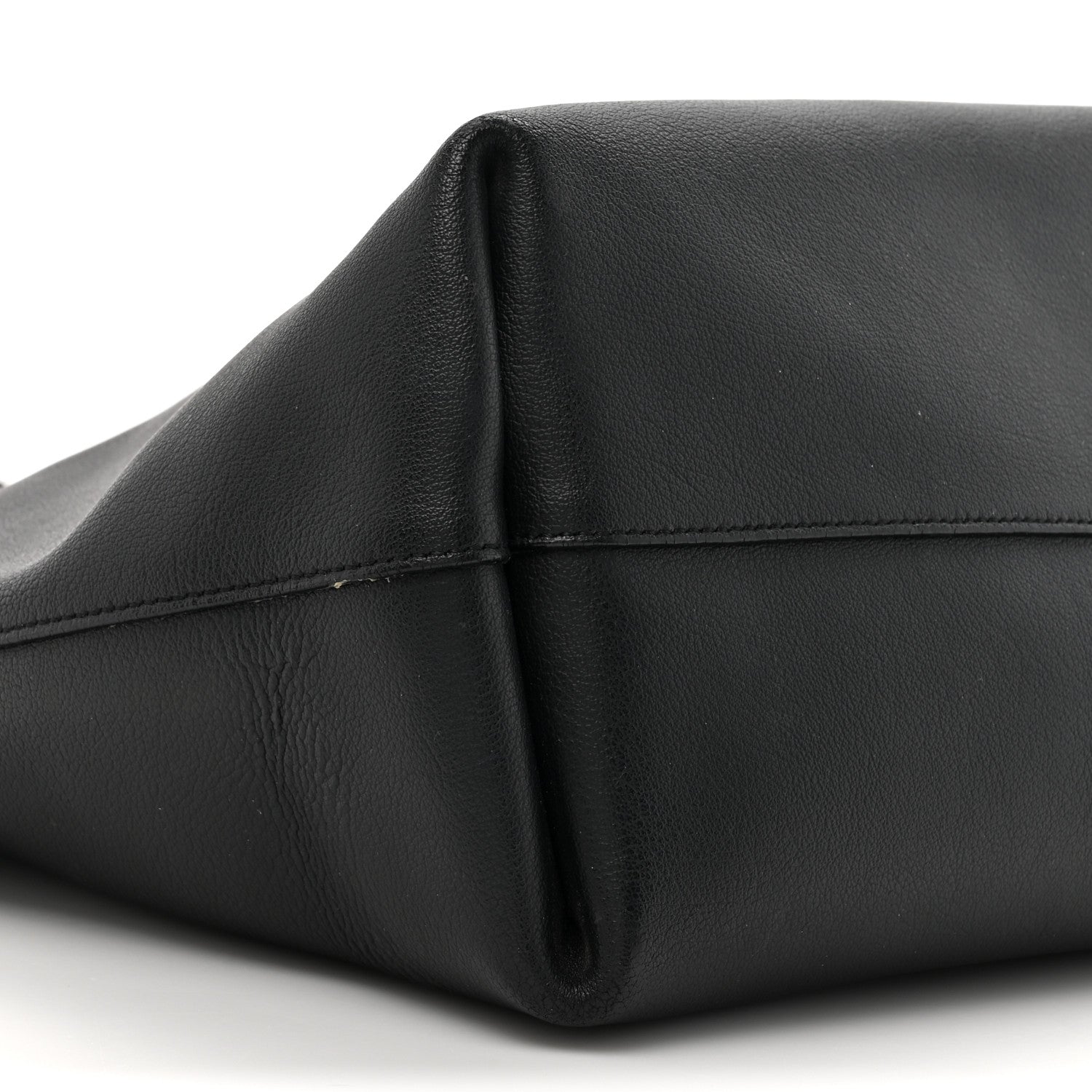 Saint Laurent Calfskin Large Shopping Tote Black 12 of 17