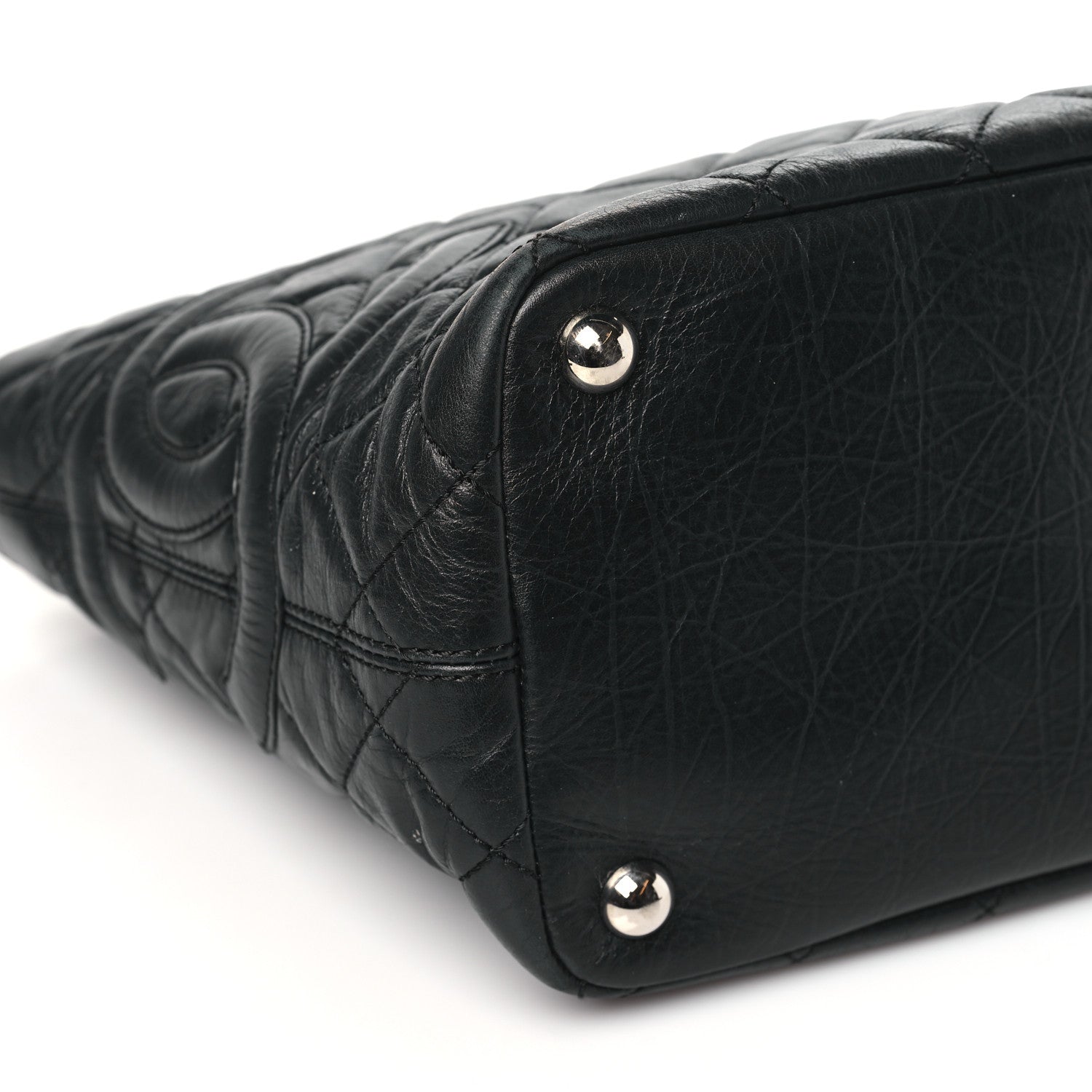 Chanel Aged Calfskin Quilted Large Cotton Club Tote Black 9 of 10