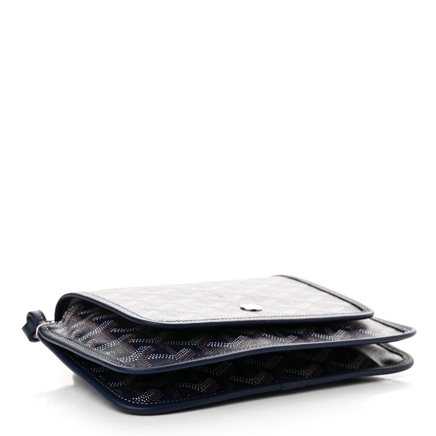Goyardine Plumet Wallet Clutch Navy
