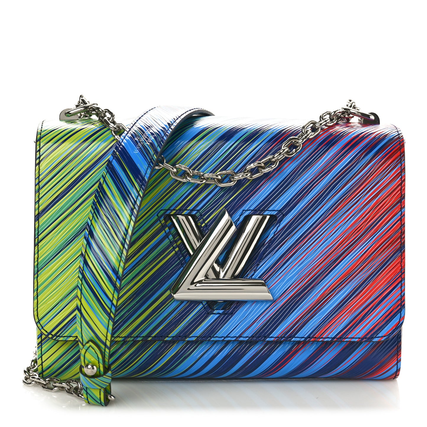 Epi Tropical Twist Shoulder Bag MM Vert Rouge