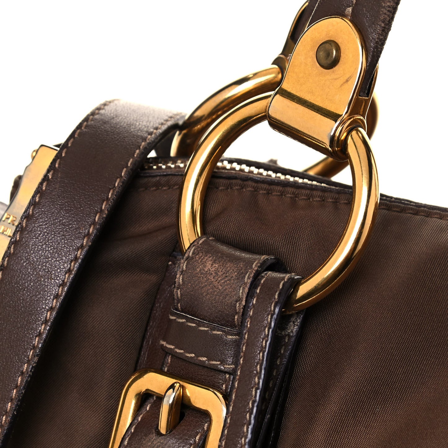 Tessuto Nylon Vitello Daino Satchel Corinto