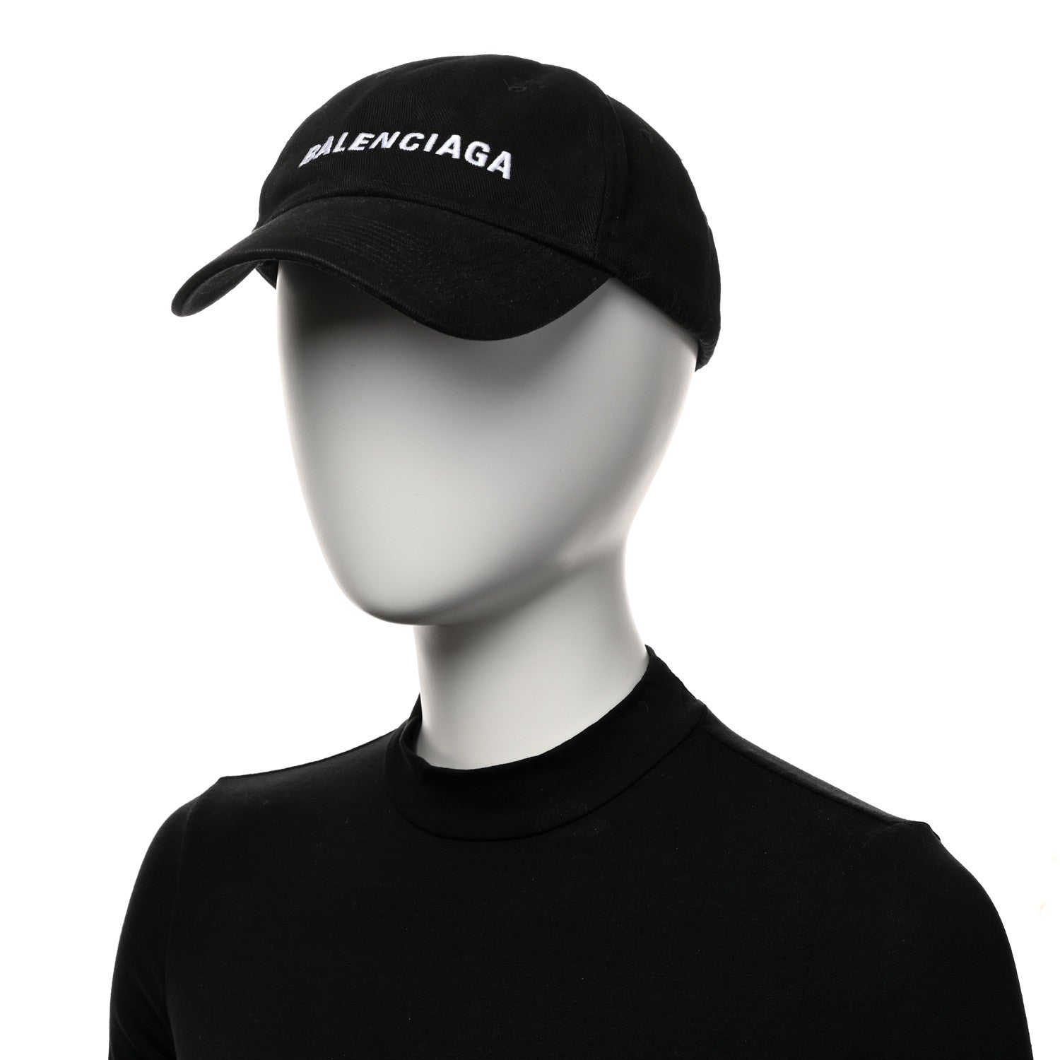 Balenciaga Cotton Drill Logo New Baseball Hat L Black 2 of 9