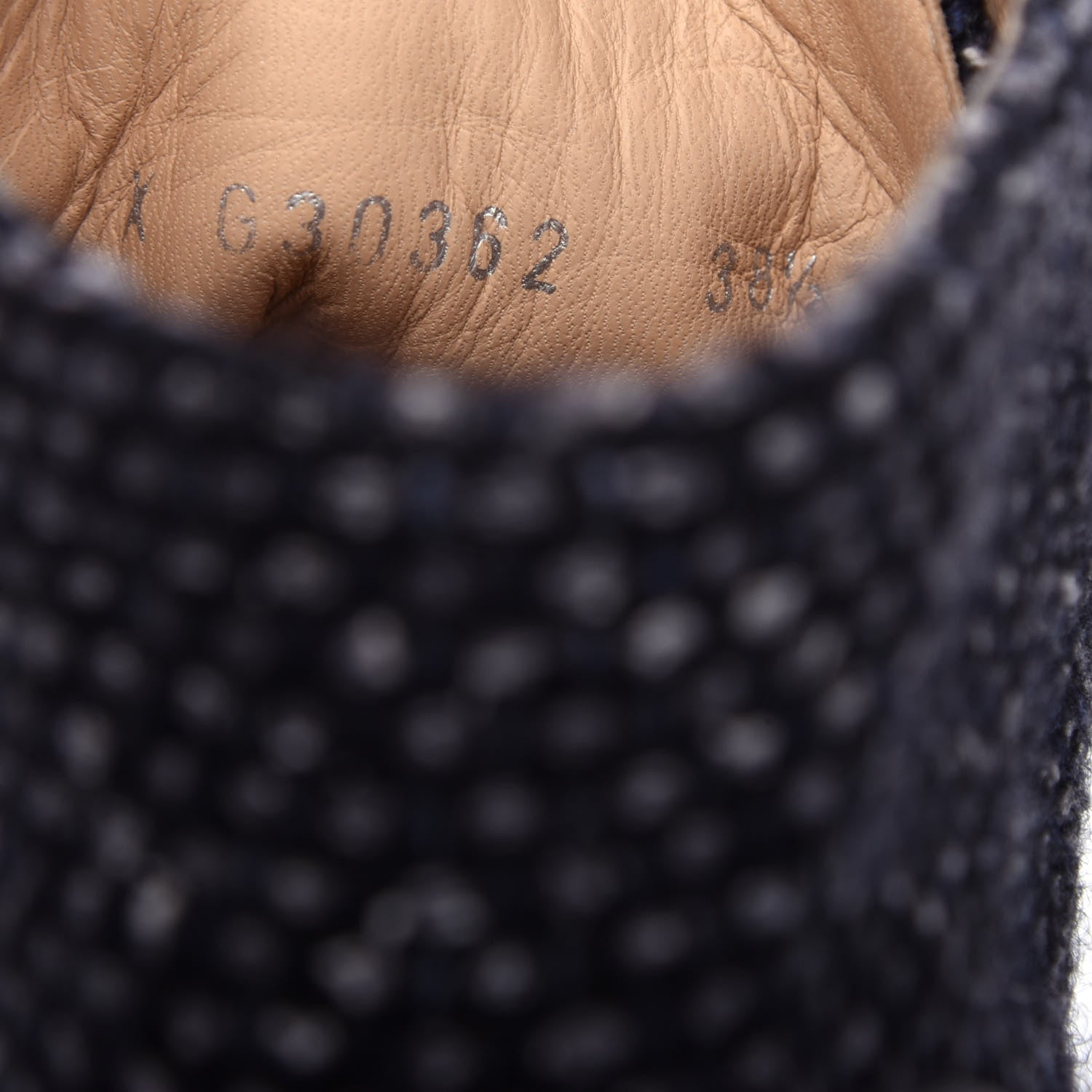 Chanel Tweed Calfskin Patent CC Lace Up Short Boots 38.5 Black Grey Dark Navy 10 of 11