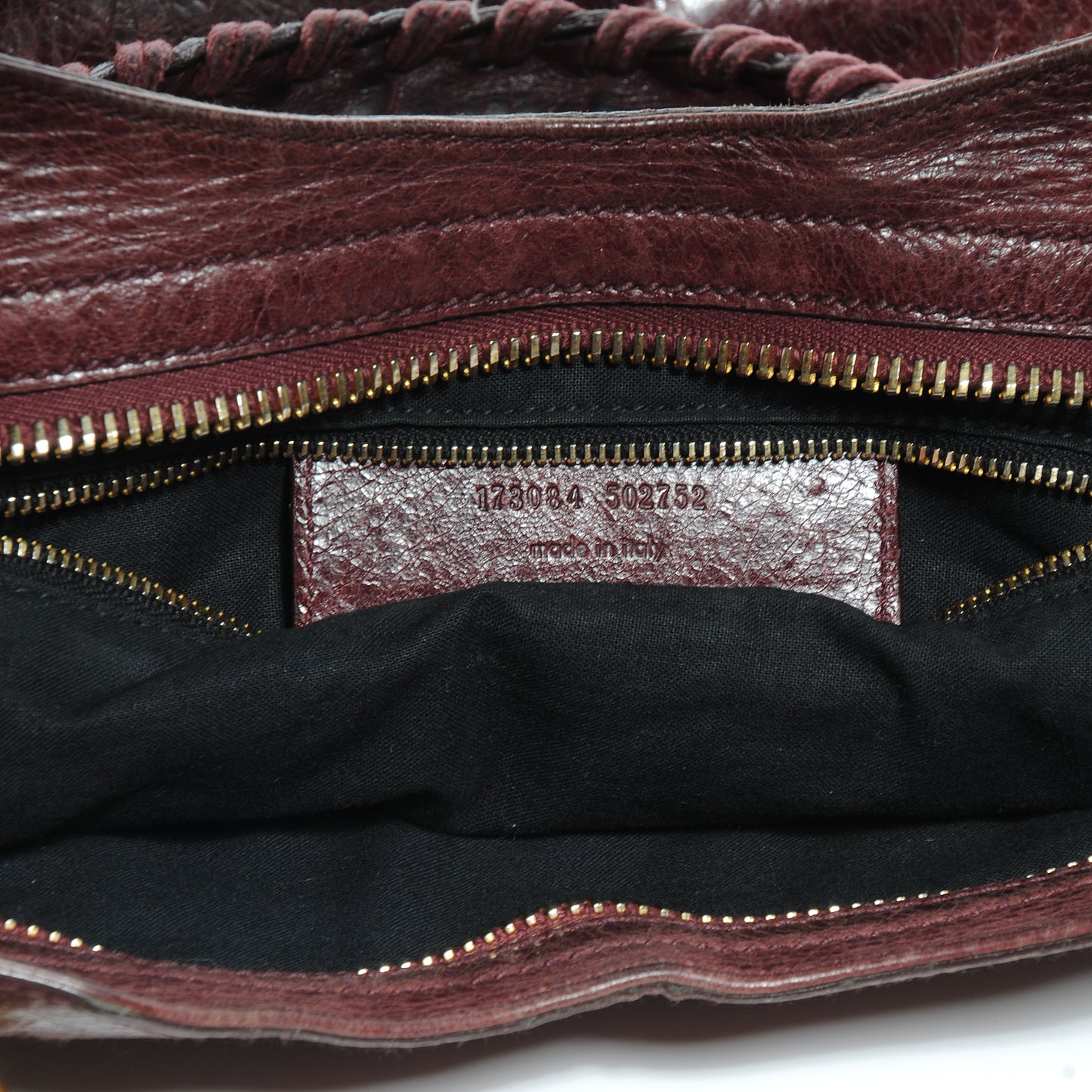 Agneau Giant 21 Gold Hardware City Black Cherry
