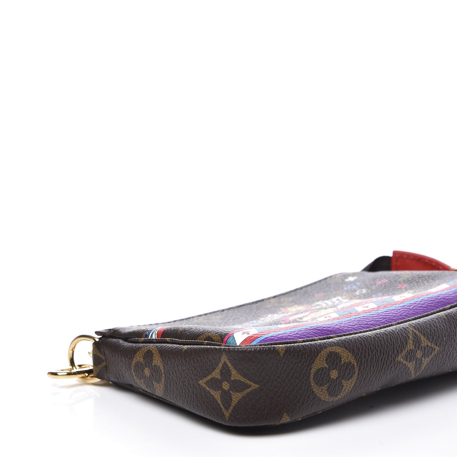 Louis Vuitton Monogram 2020 Christmas Animation Bumper Cars Mini Pochette Accessories Coquelicot 5 of 9