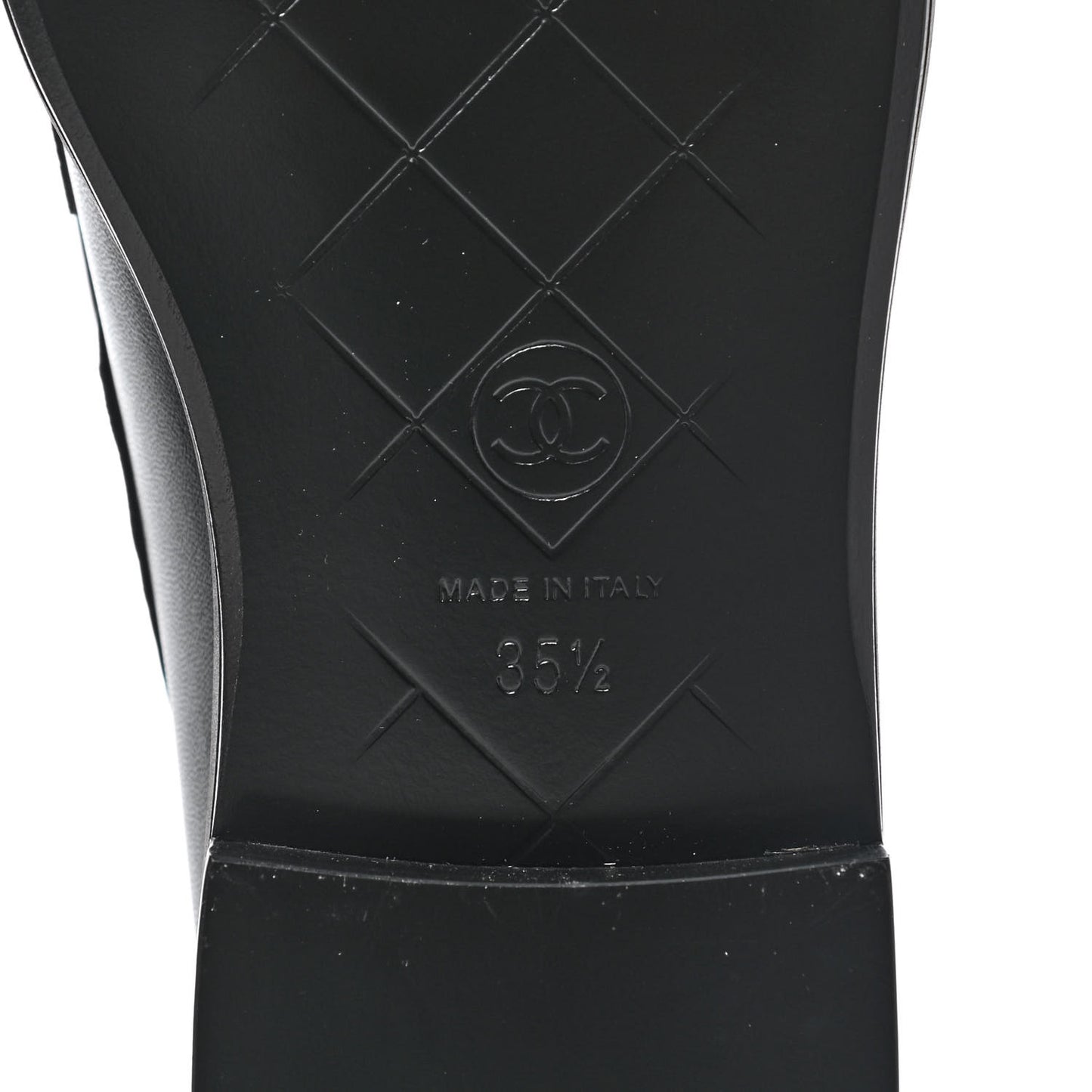 Lambskin Quilted CC Turnlock Loafers 35.5 Black