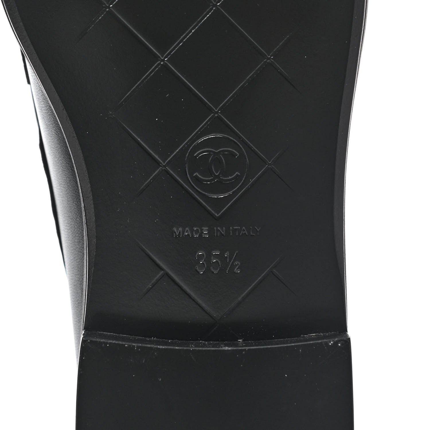 Chanel Lambskin Quilted CC Turnlock Loafers 35.5 Black 7 of 9