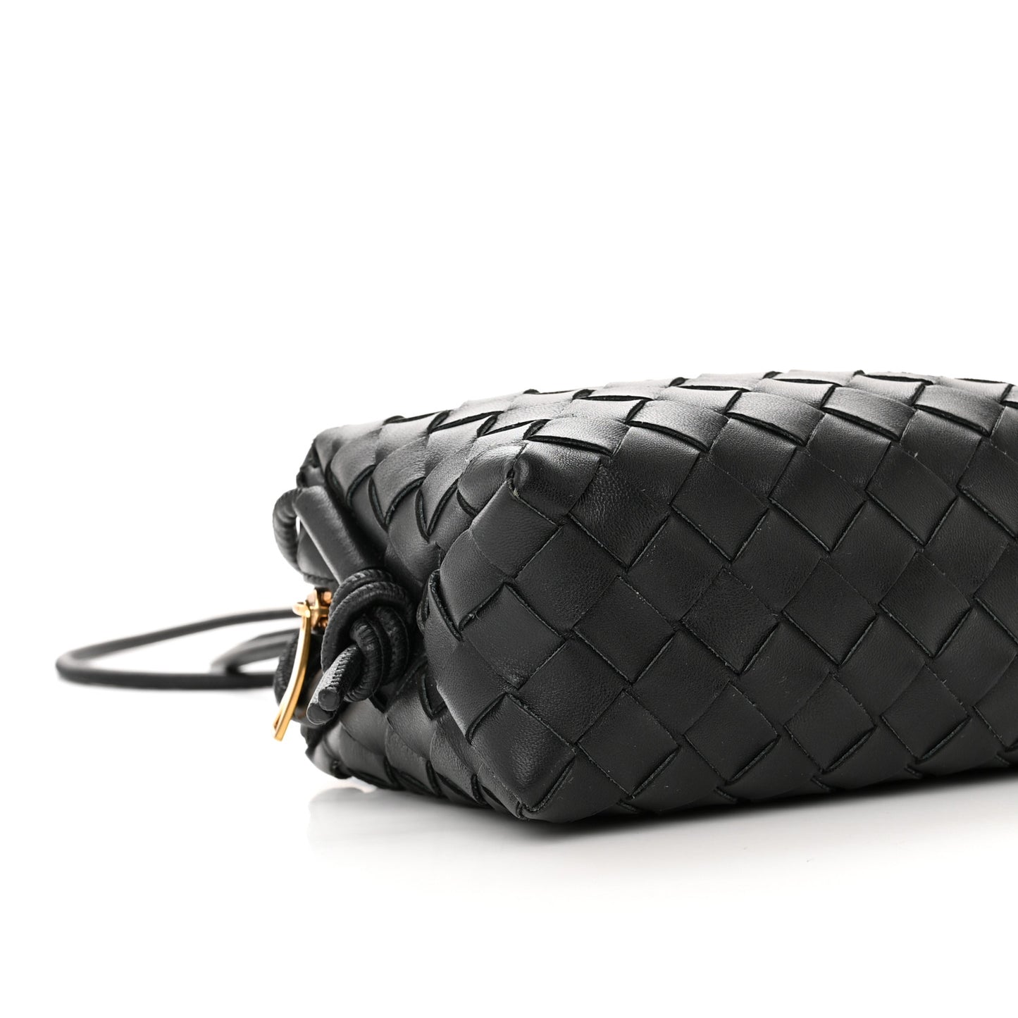 Nappa Intrecciato Mini Loop Camera Bag Black