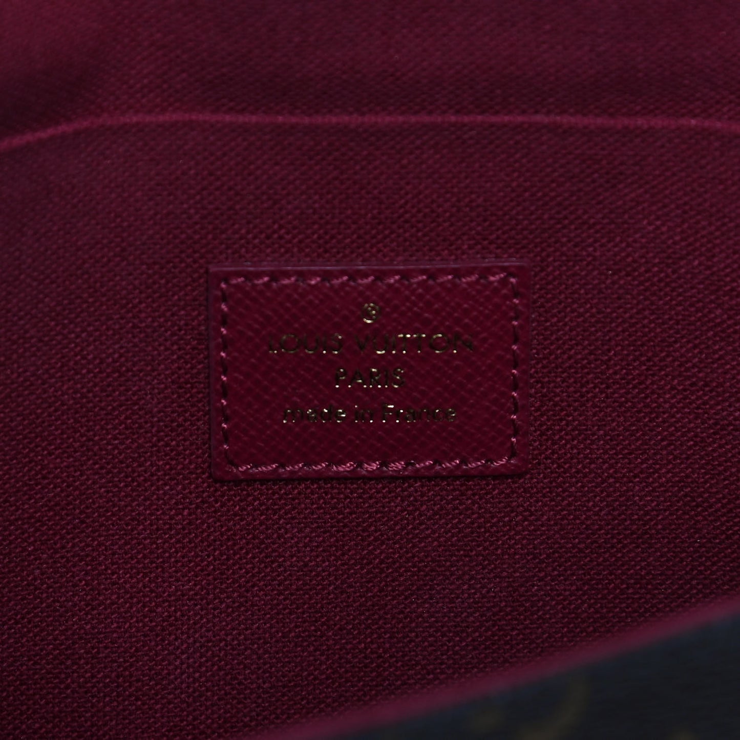 Monogram Pochette Felicie Chain Wallet Fuchsia