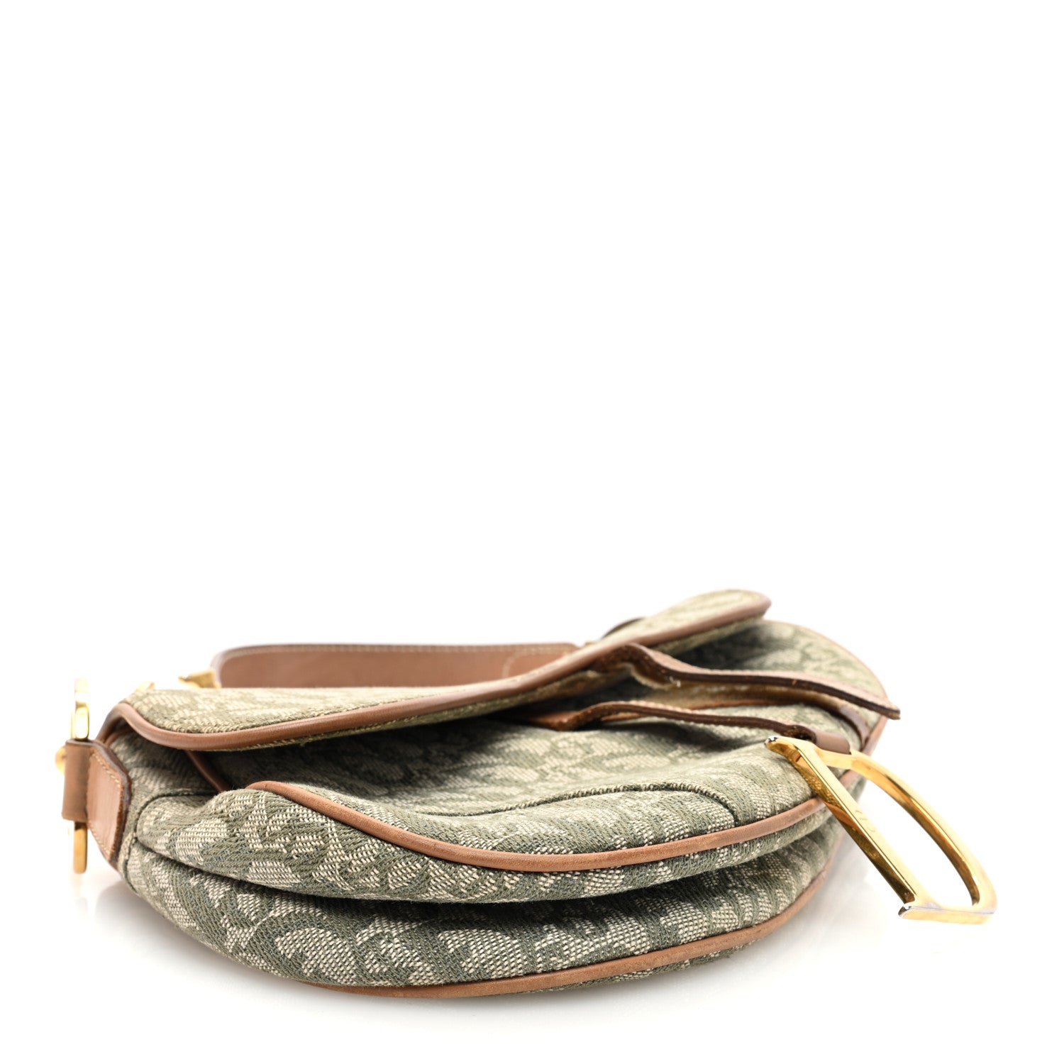 Christian Dior Monogram Saddle Bag Green 4 of 12