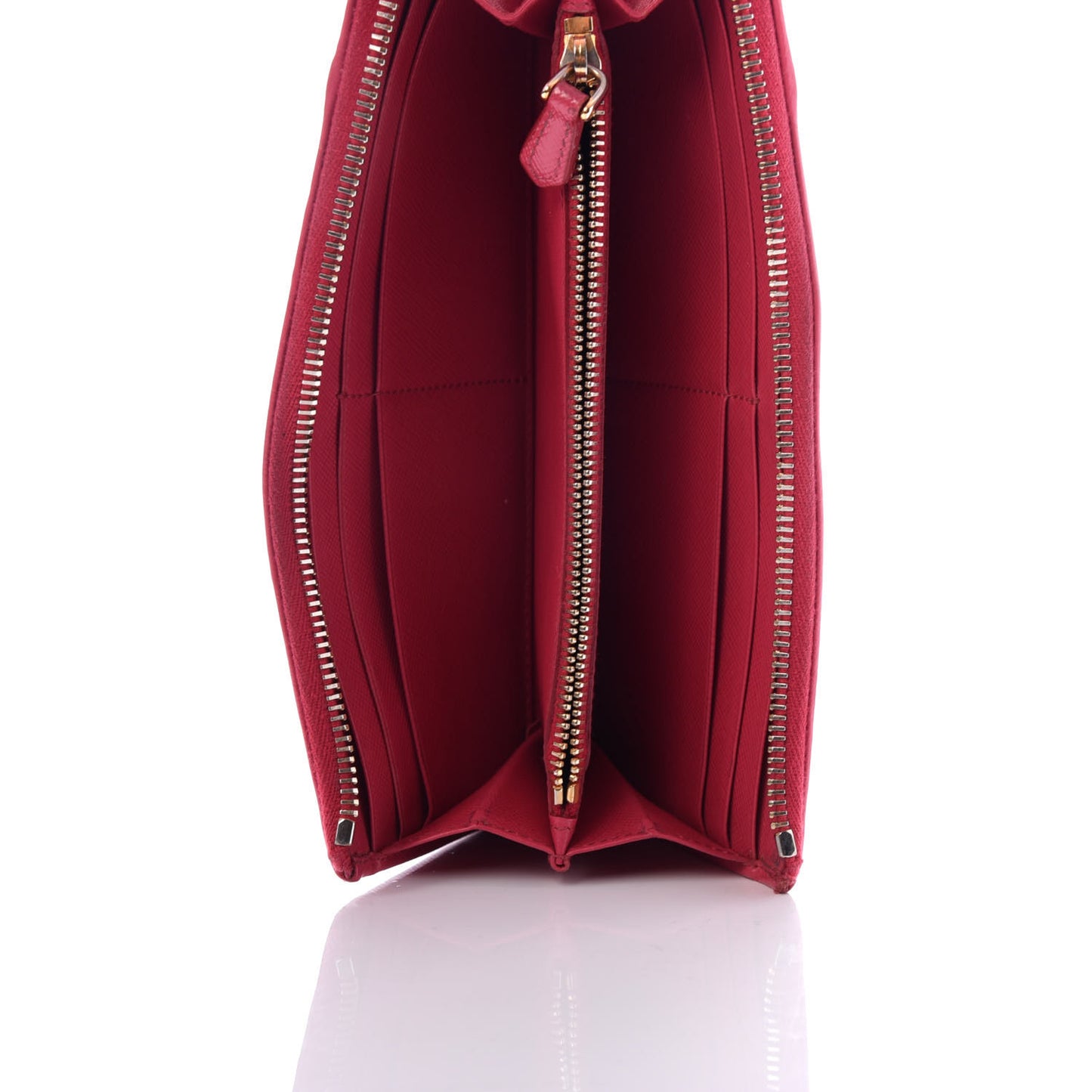 Saffiano Zip Around Bow Wallet Ibisco