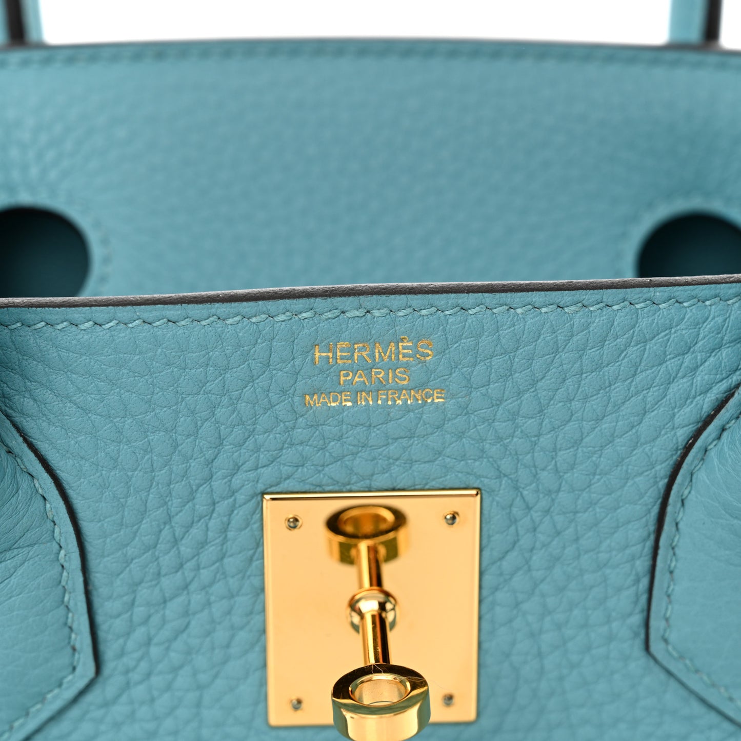 Taurillon Clemence Birkin 30 Bleu Saint Cyr