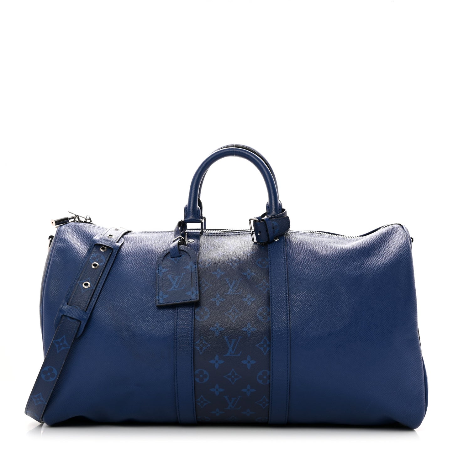 Taiga Monogram Eclipse Keepall Bandouliere 50 Pacific Blue