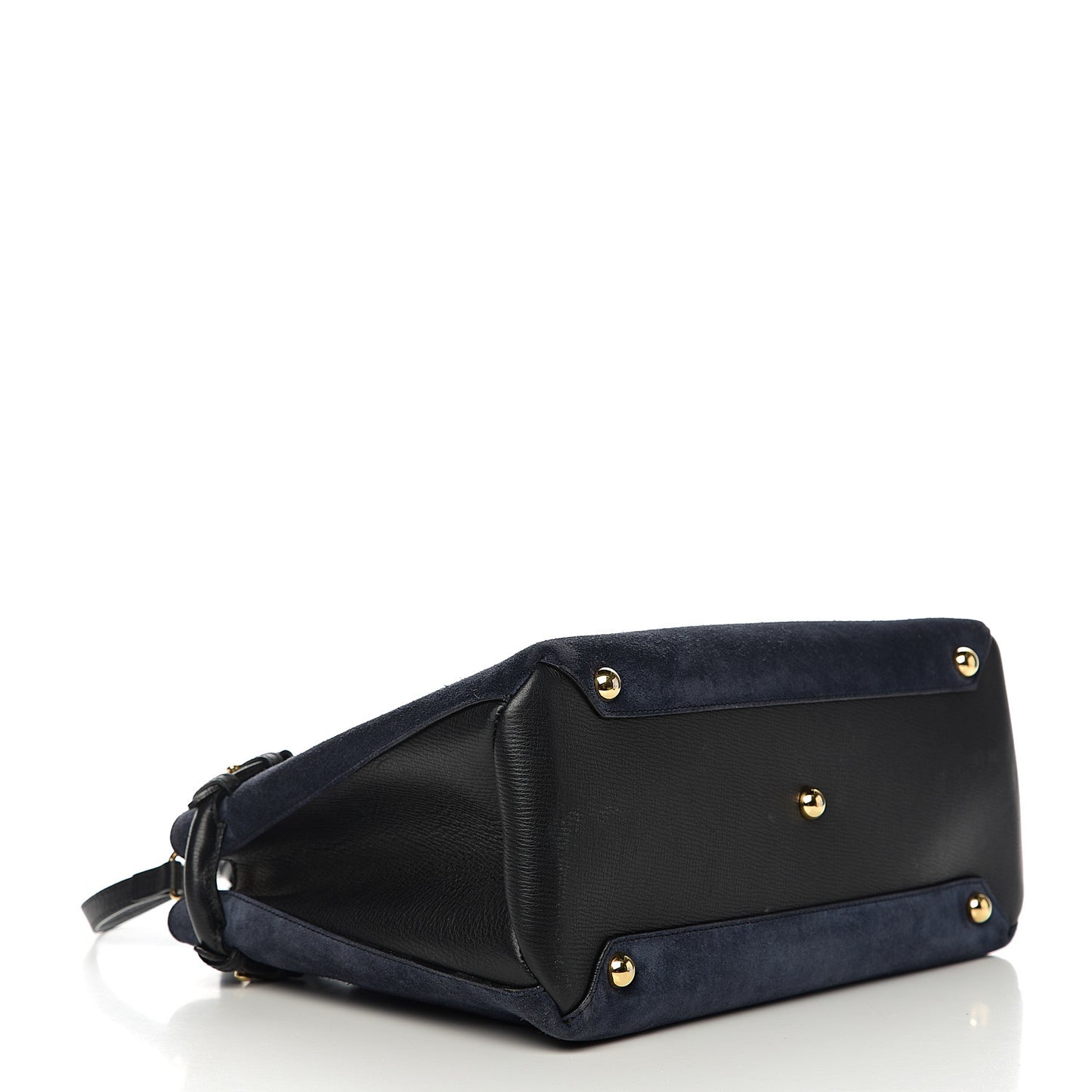 Suede House Check Medium Banner Tote Ink Blue