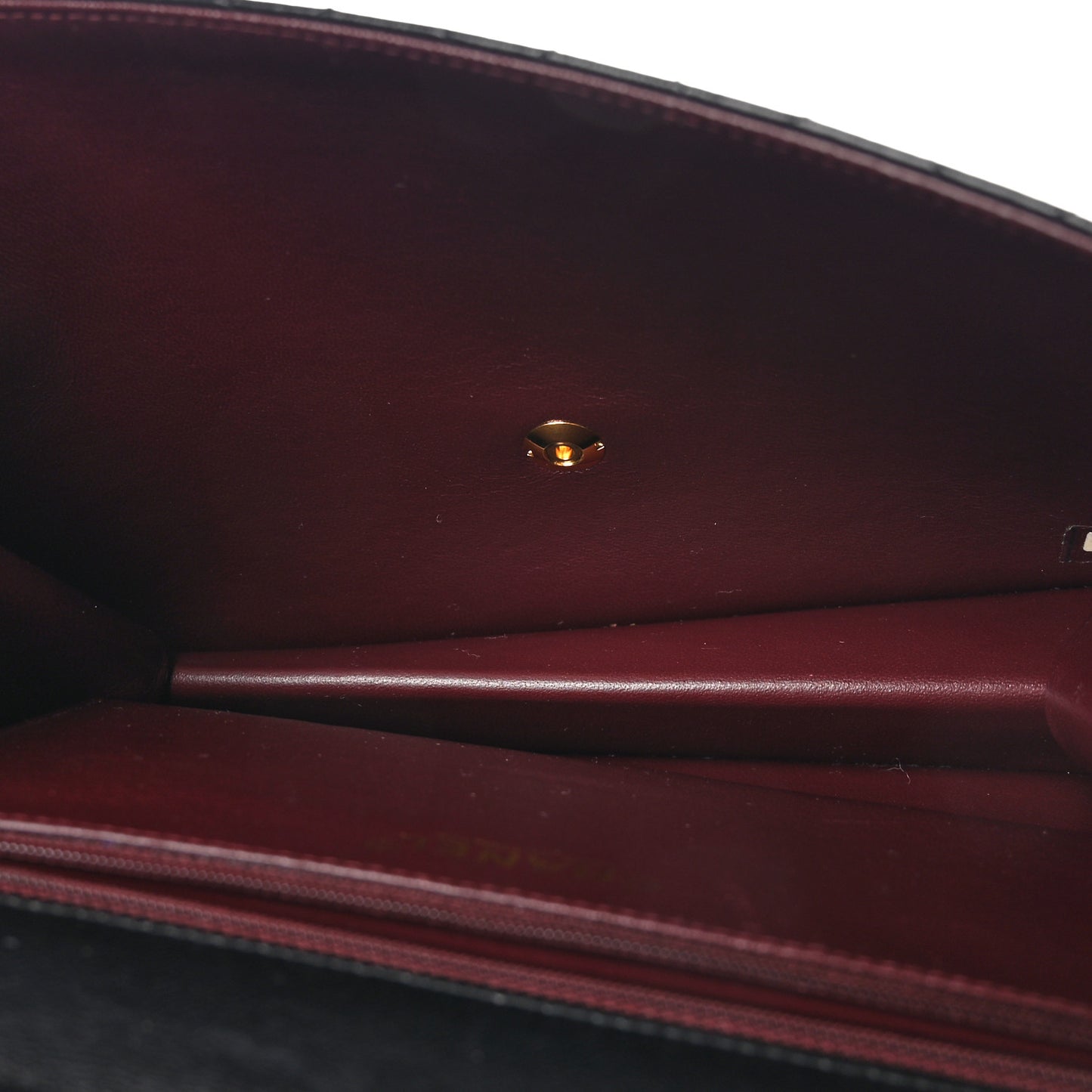 Lambskin Quilted Clutch With Chain Flap Black