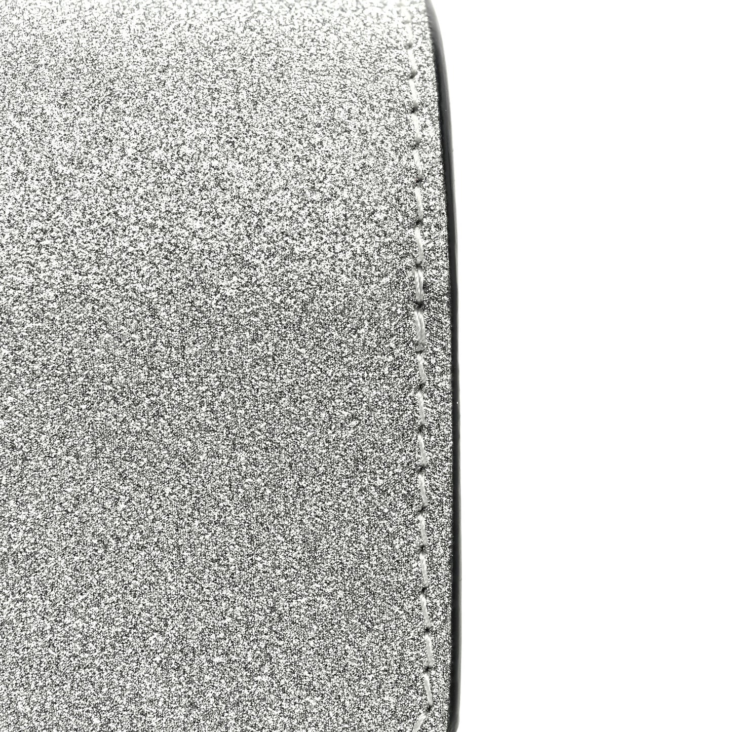 Glitter Calfskin Loubi54 Wallet On Chain Silver