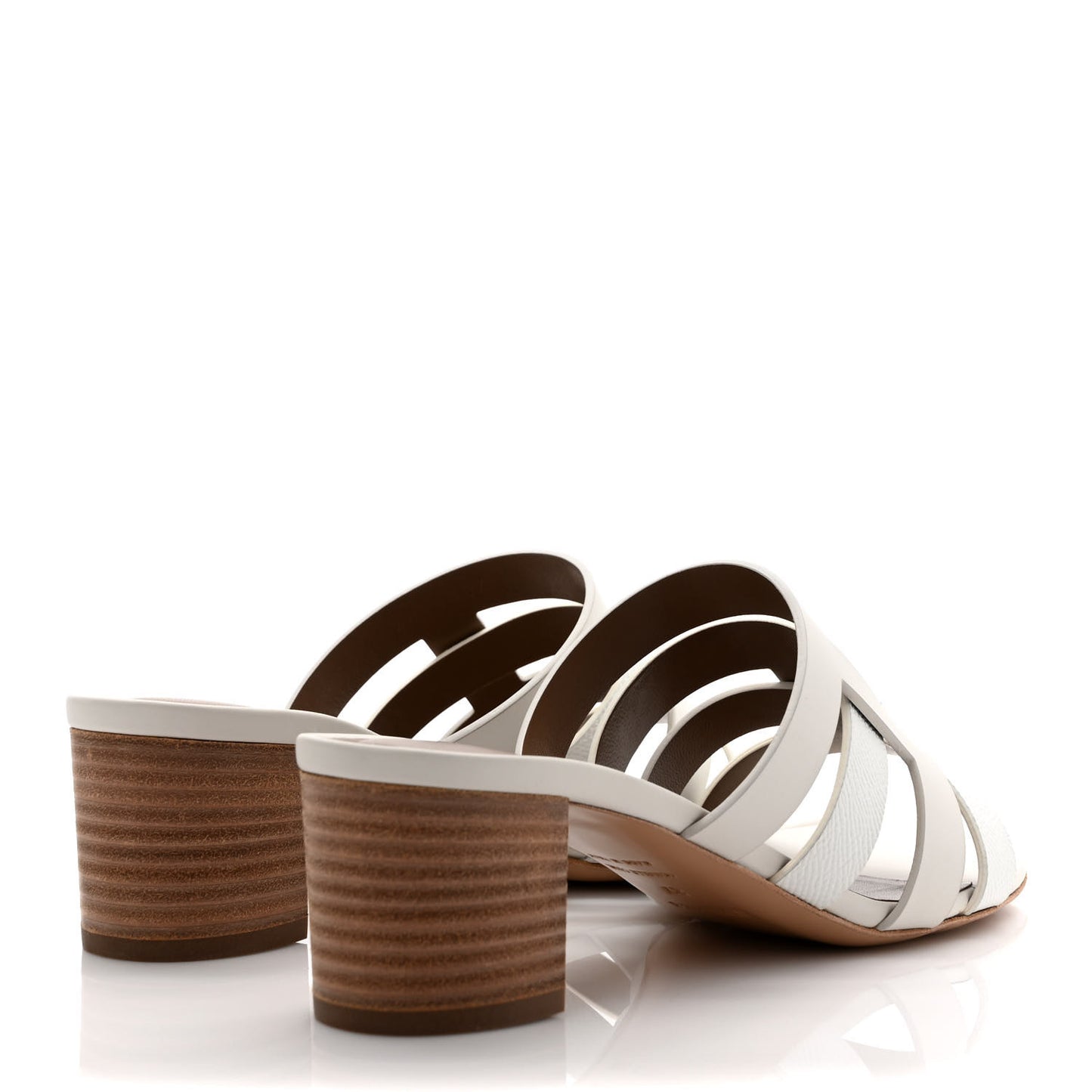 Calfskin Amica Sandals 37 White