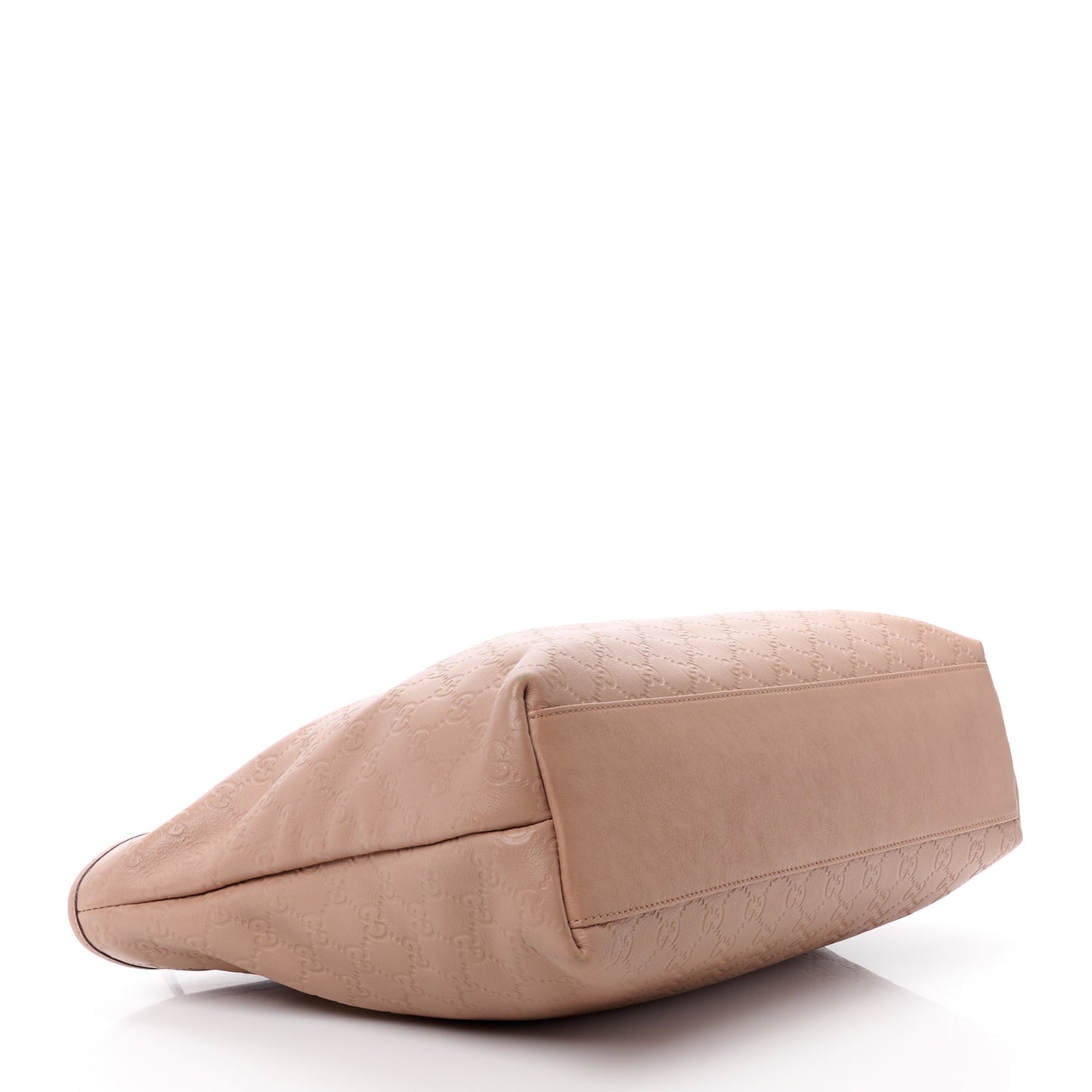 Guccissima Medium Zippered Shopping Tote Rose Beige