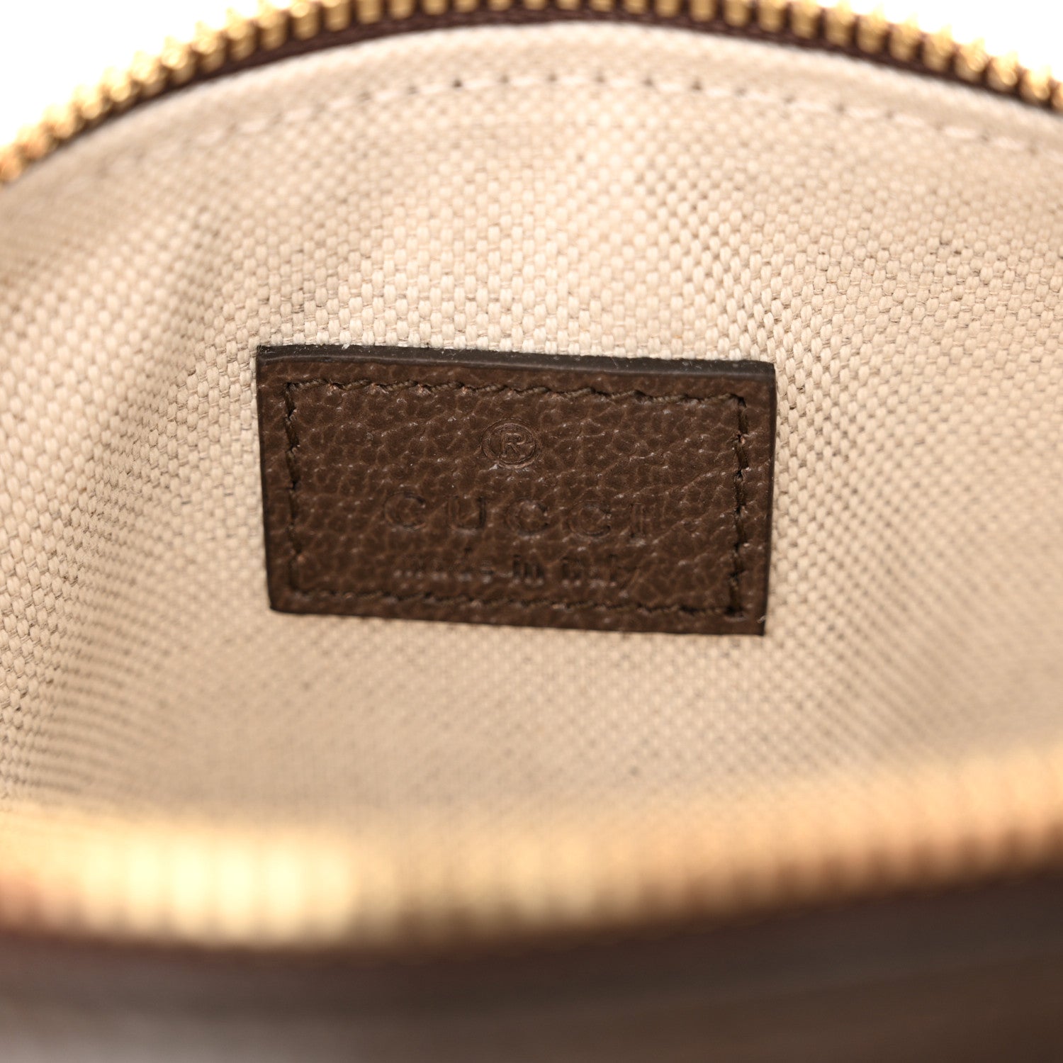 Gucci GG Supreme Monogram Textured Dollar Calfskin Web Super Mini Ophidia Top Handle Bowler Bag Beige Ebony New Acero 6 of 12