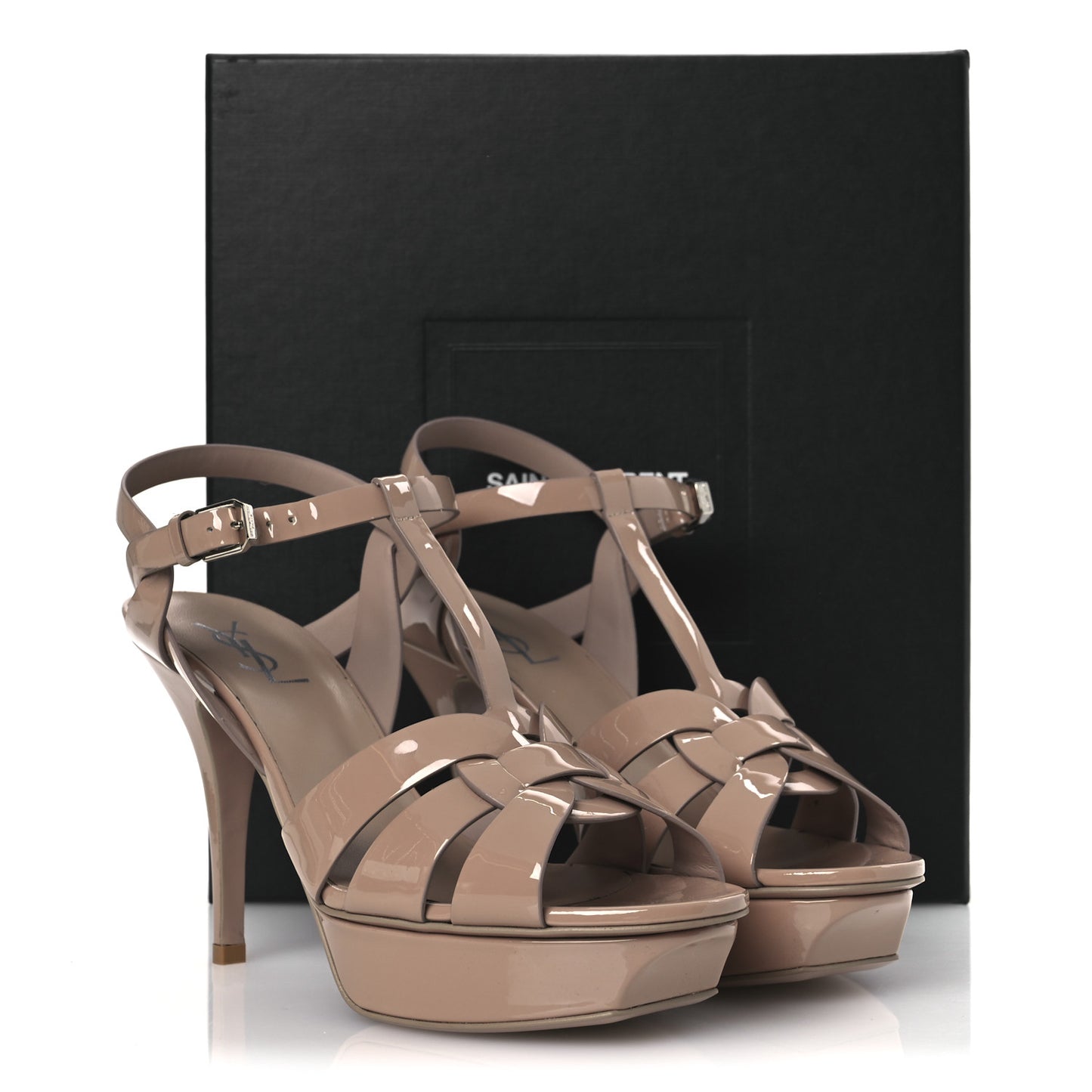 Patent Tribute 75 Platform Sandals 40 Soft Nude