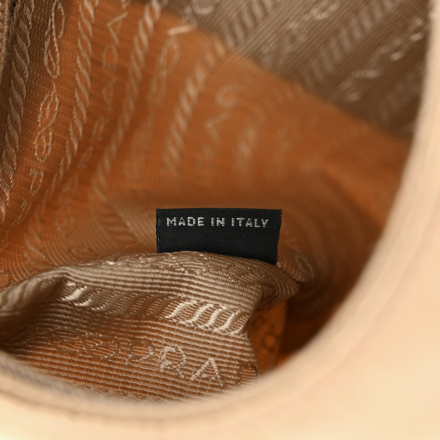 Re-Nylon Saffiano Mini Re-Edition 2000 Bag Deserto