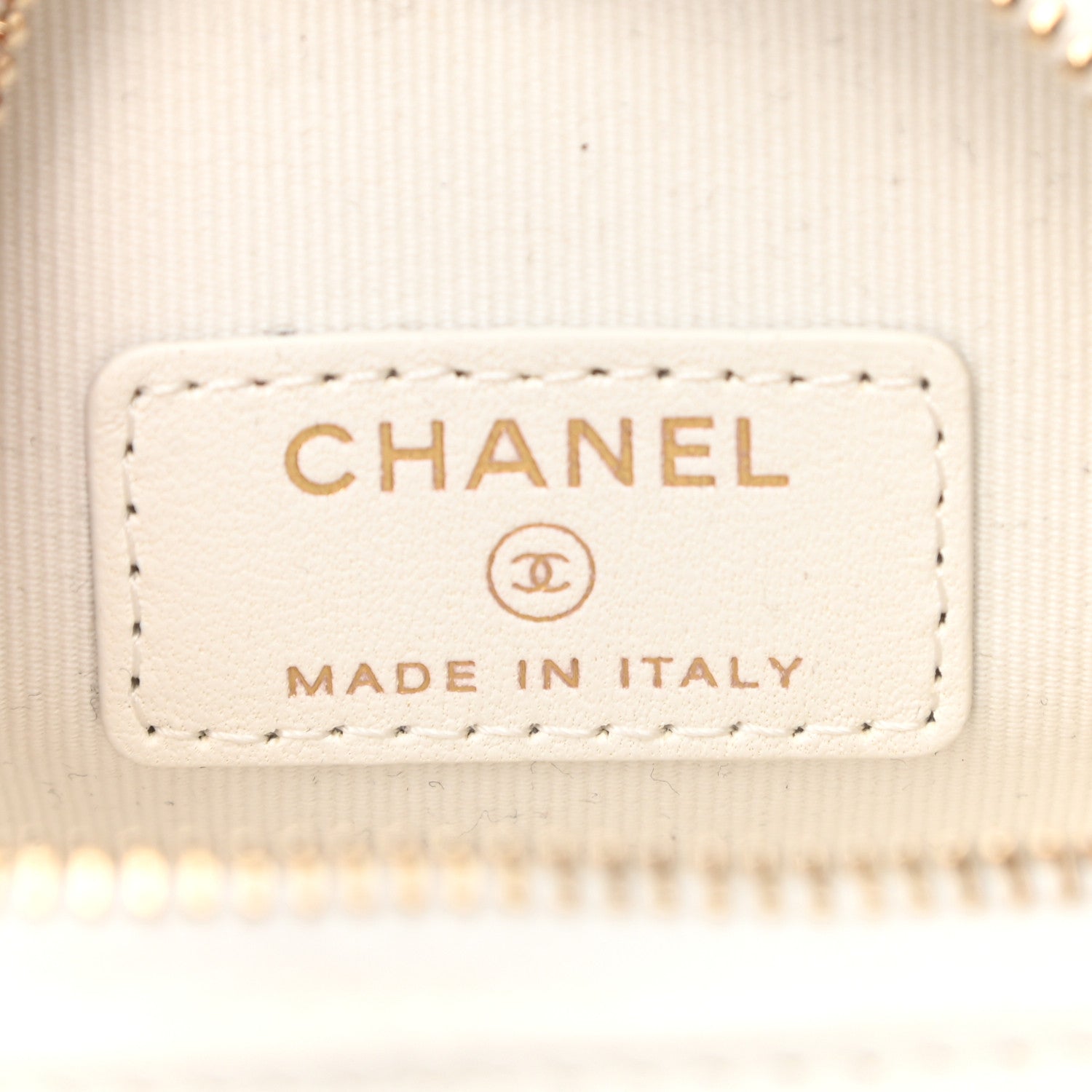 Chanel Lambskin Quilted CC In Love Heart Coin Purse With Chain White 8 of 10