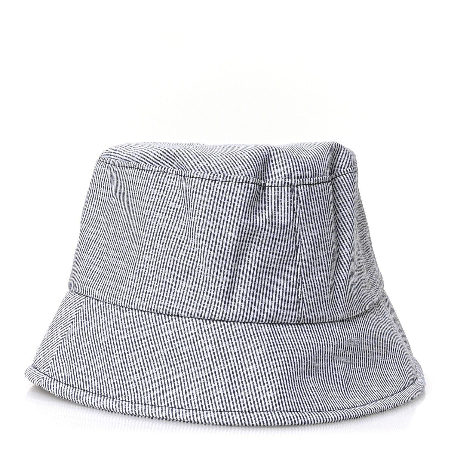 Chanel Cotton Bucket Hat M Navy White 5 of 10