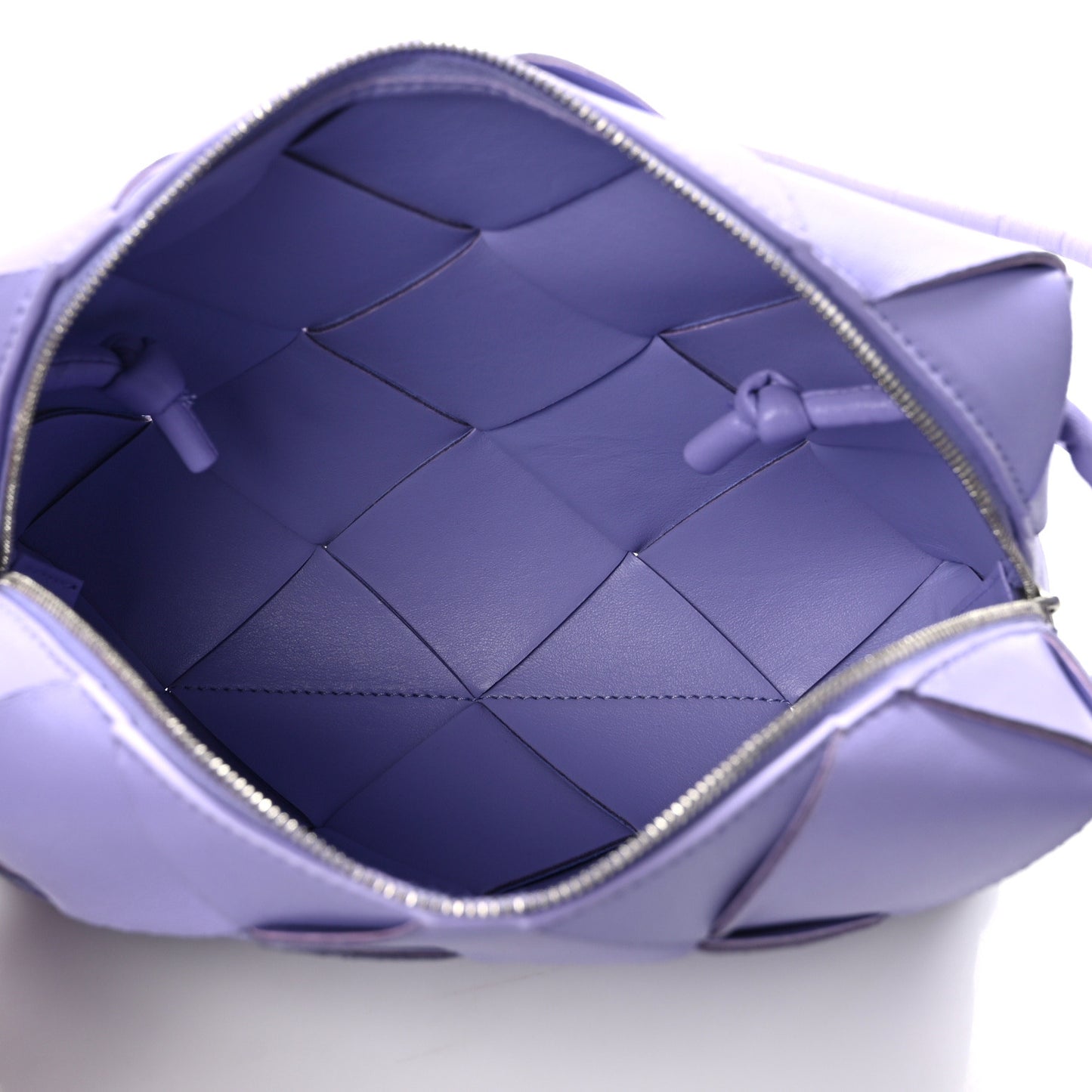 Lambskin Intreccio Small Cassette Camera Bag Wisteria