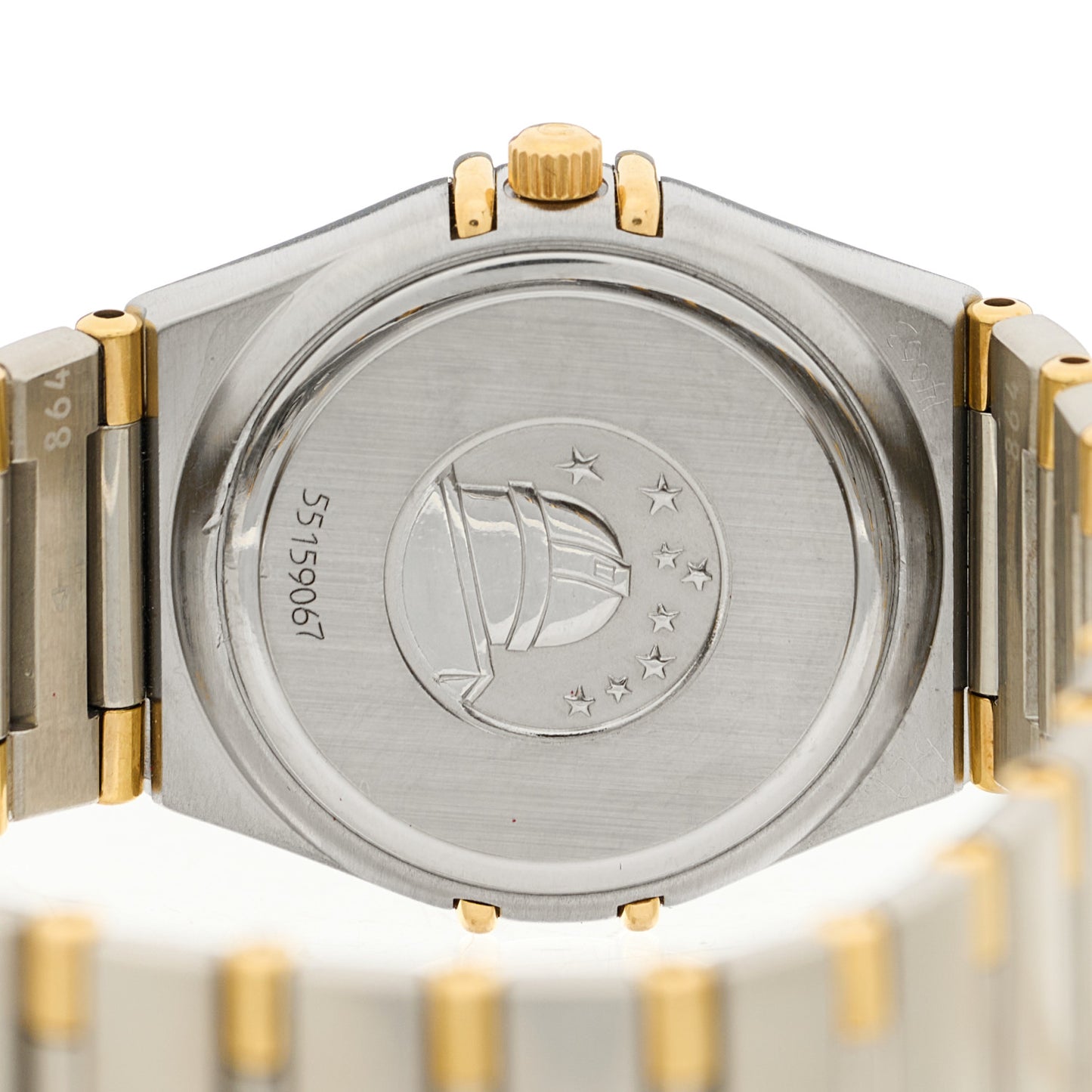 Stainless Steel 18K Yellow Gold 25mm Constellation Quartz Watch White 1372.30.00