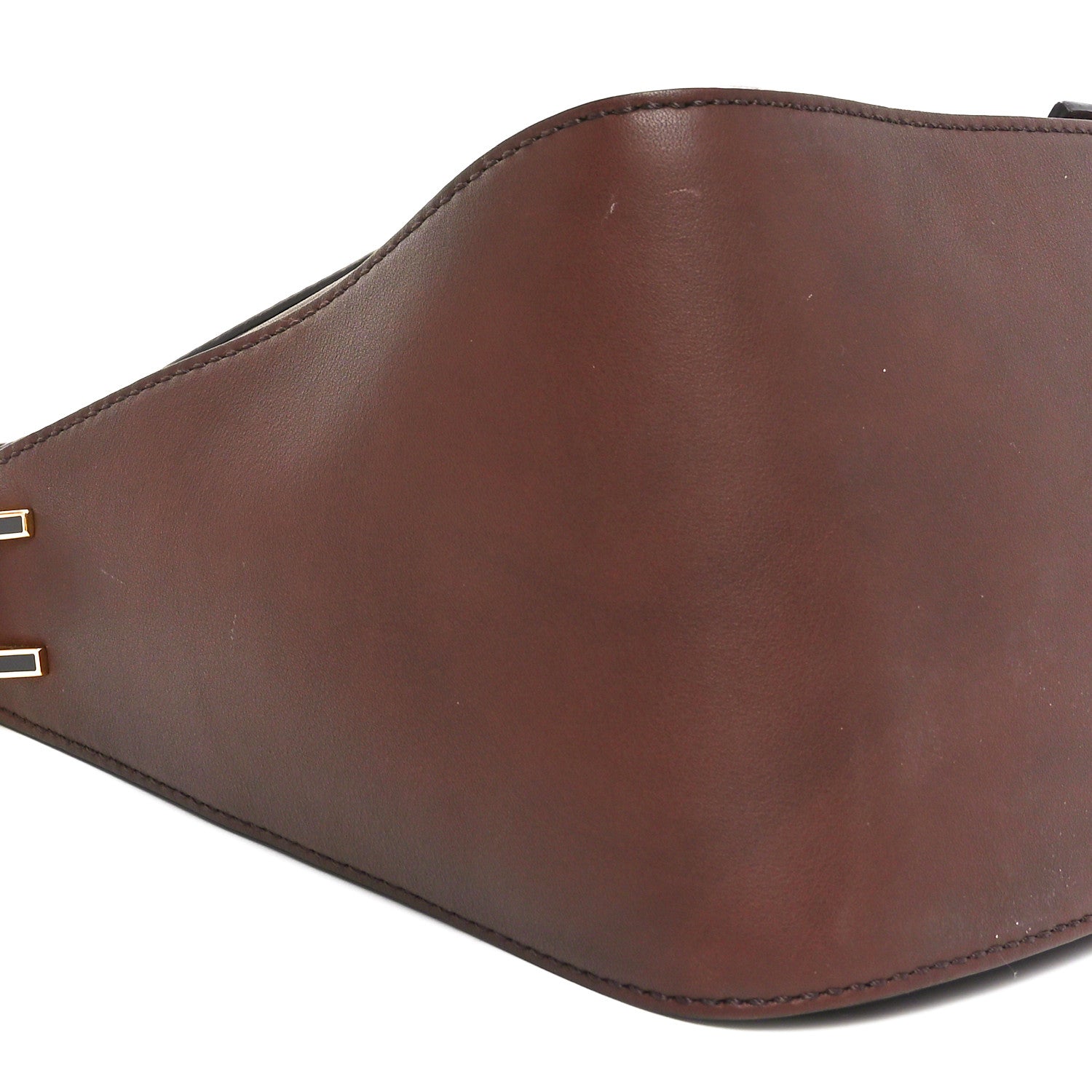 Fendi Vitello Flamingo Enamel Big Forever Mama Baguette Brown 10 of 11
