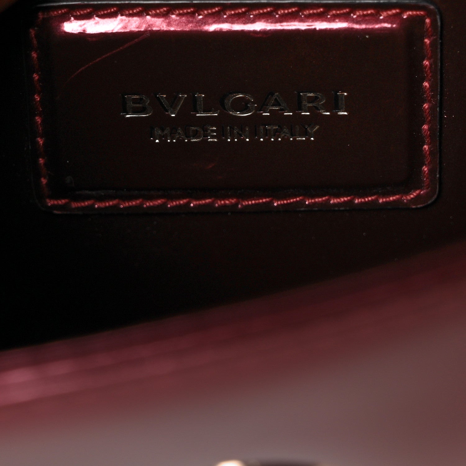 Bulgari Metallic Calfskin Small Serpenti Forever Snake Strap Crossbody Bag Dark Red 5 of 7