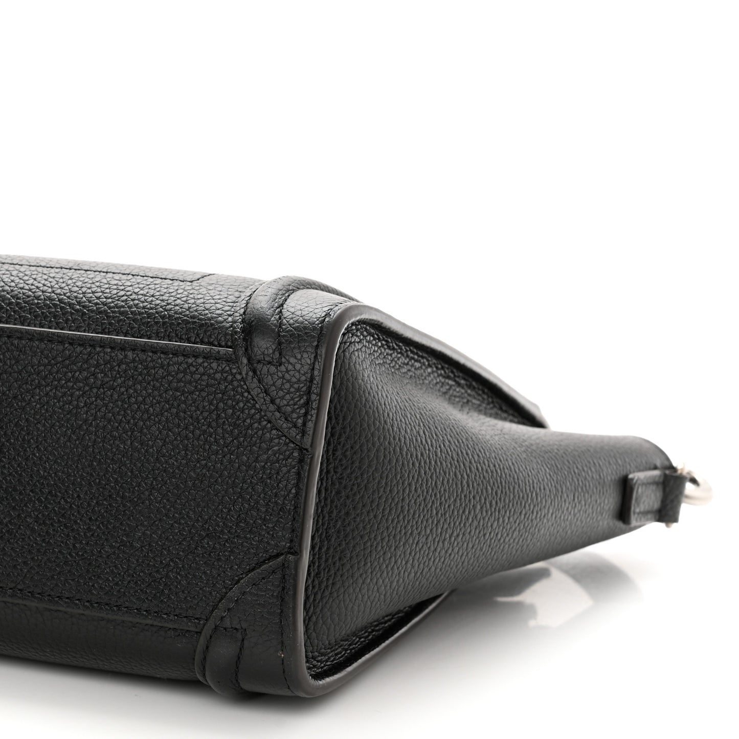 Drummed Calfskin Nano Luggage Black