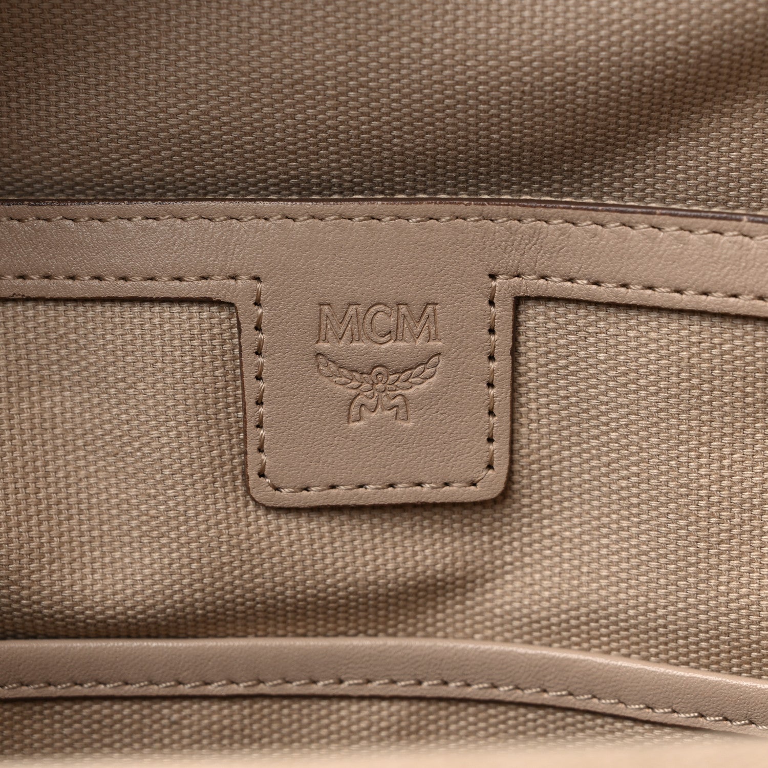 MCM Visetos Small Stark Rabbit Backpack Beige 6 of 11