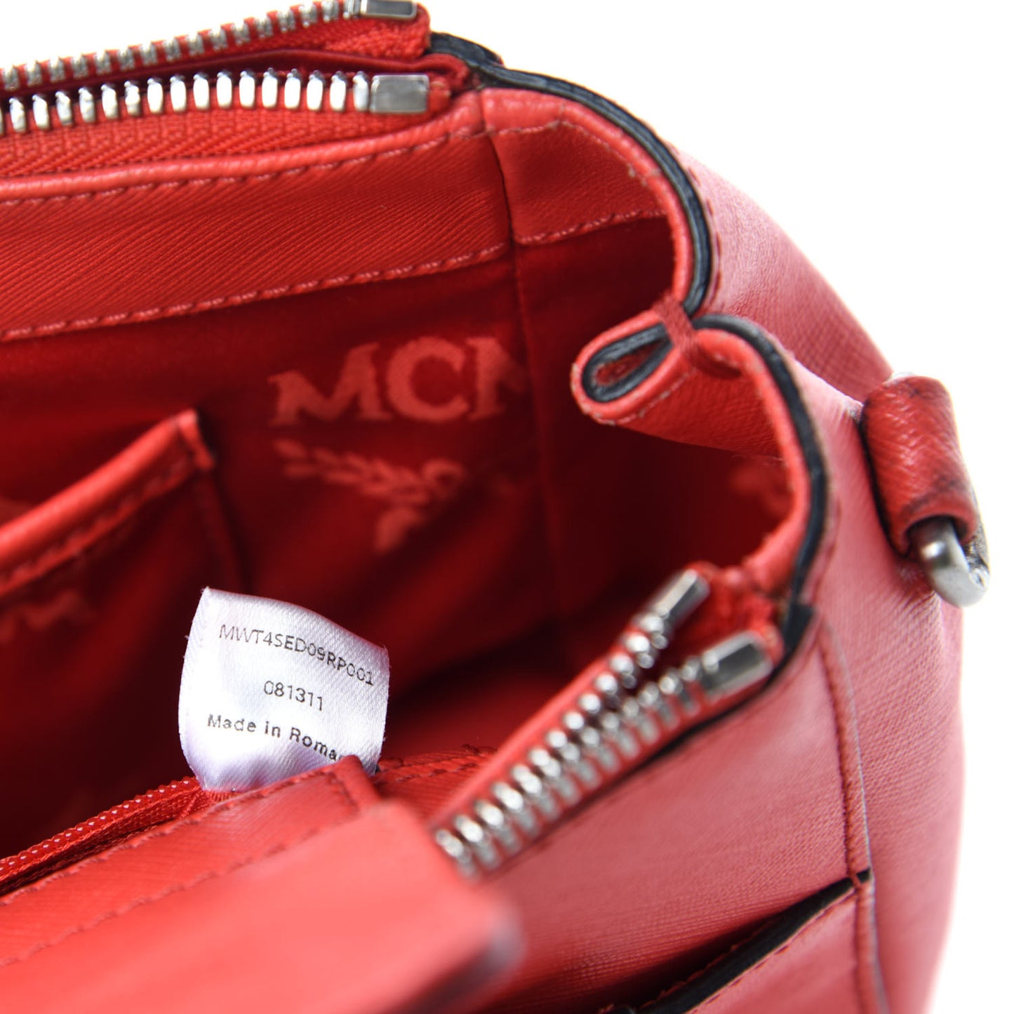 Saffiano Small Elda Tote Red